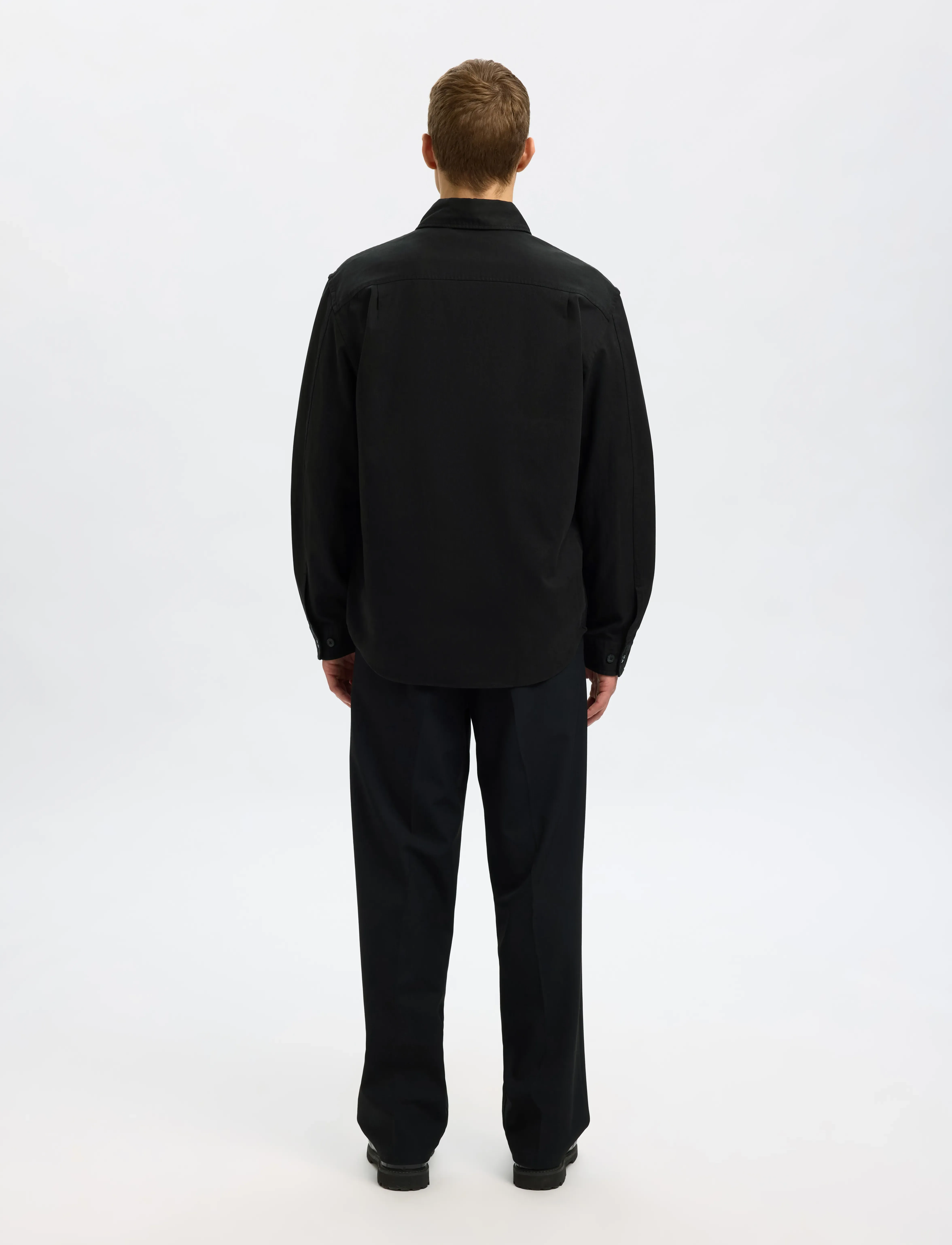 Selected - SLHACE THAIS OVERSHIRT - black - 2