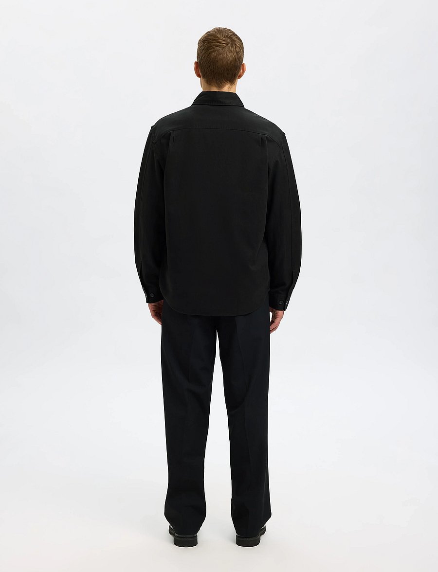 Selected - SLHACE THAIS OVERSHIRT - Überhemden - black - 2
