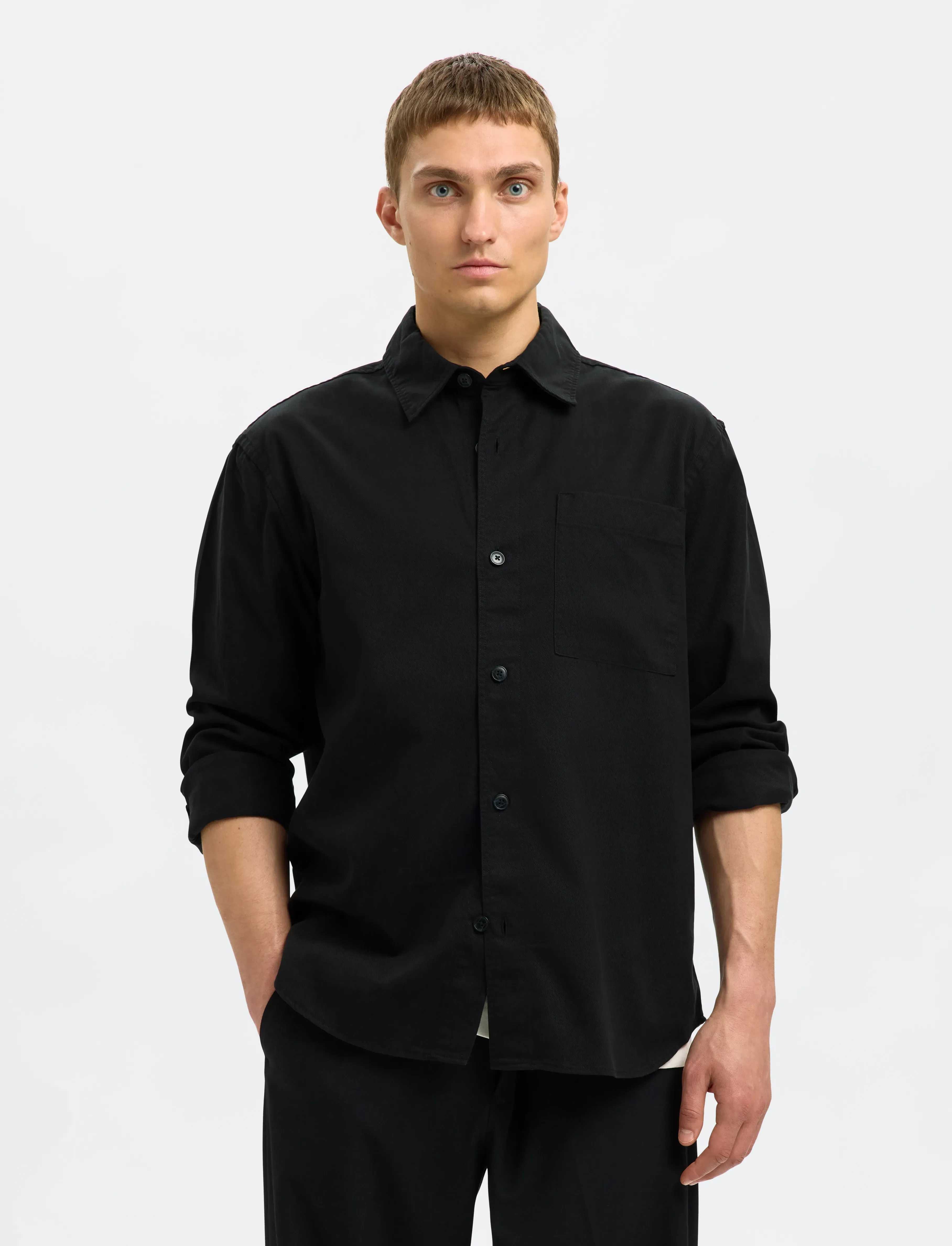 Selected - SLHACE THAIS OVERSHIRT - black - 4