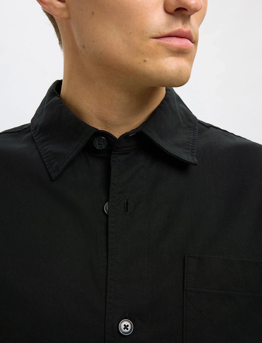 Selected - SLHACE THAIS OVERSHIRT - Überhemden - black - 5