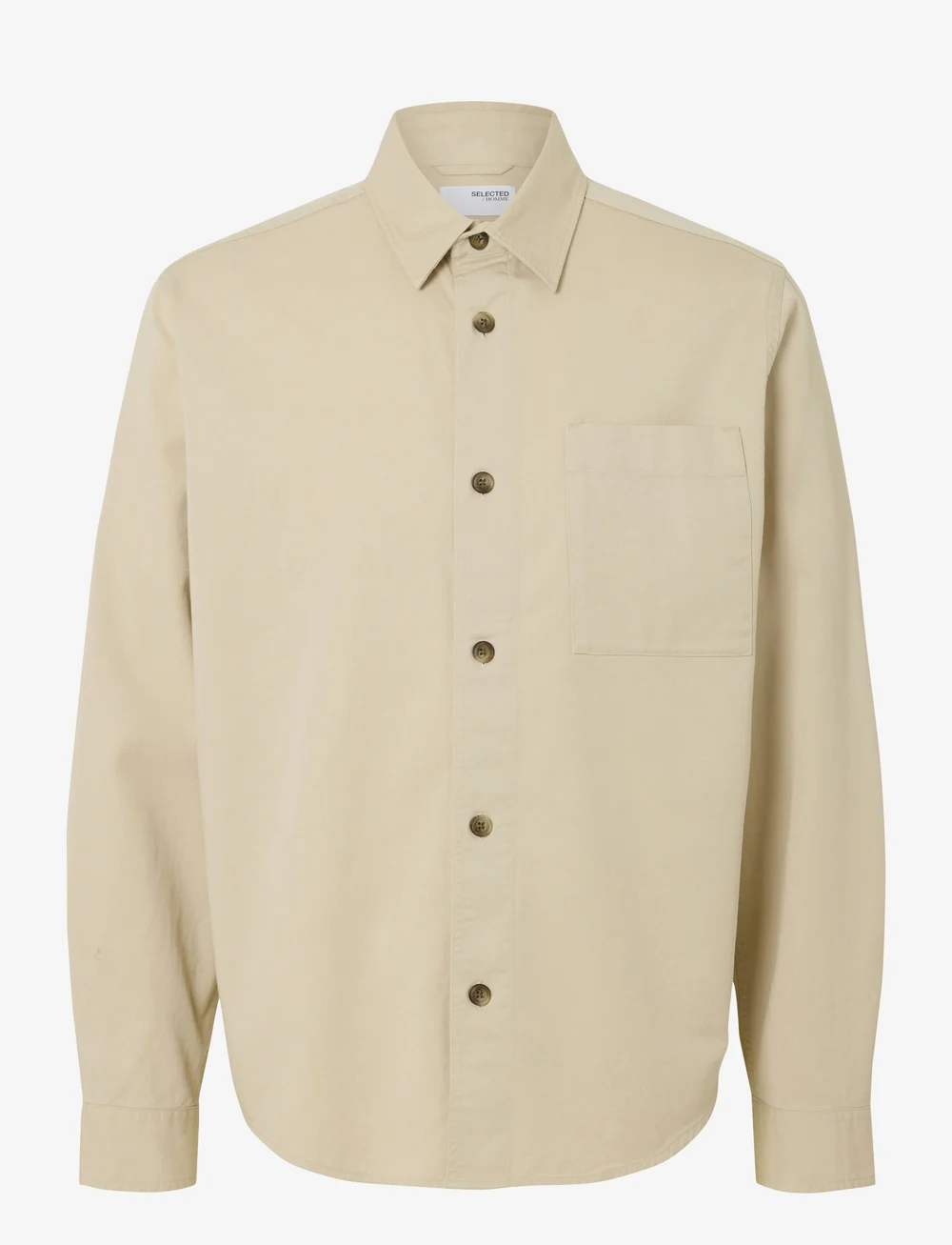 Selected - SLHACE THAIS OVERSHIRT - nos éditoriaux - oatmeal - 1