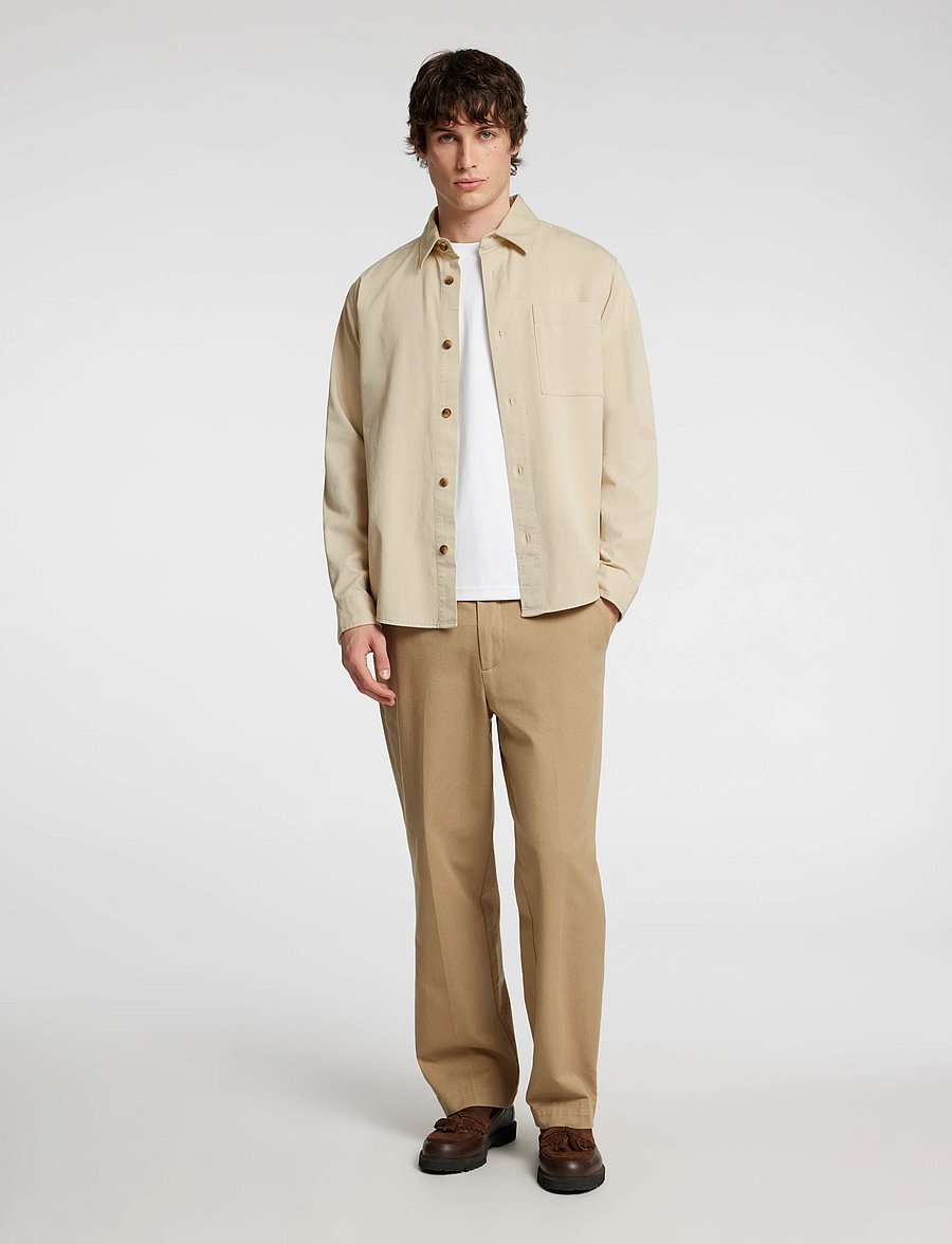 Selected - SLHACE THAIS OVERSHIRT - oatmeal - 0