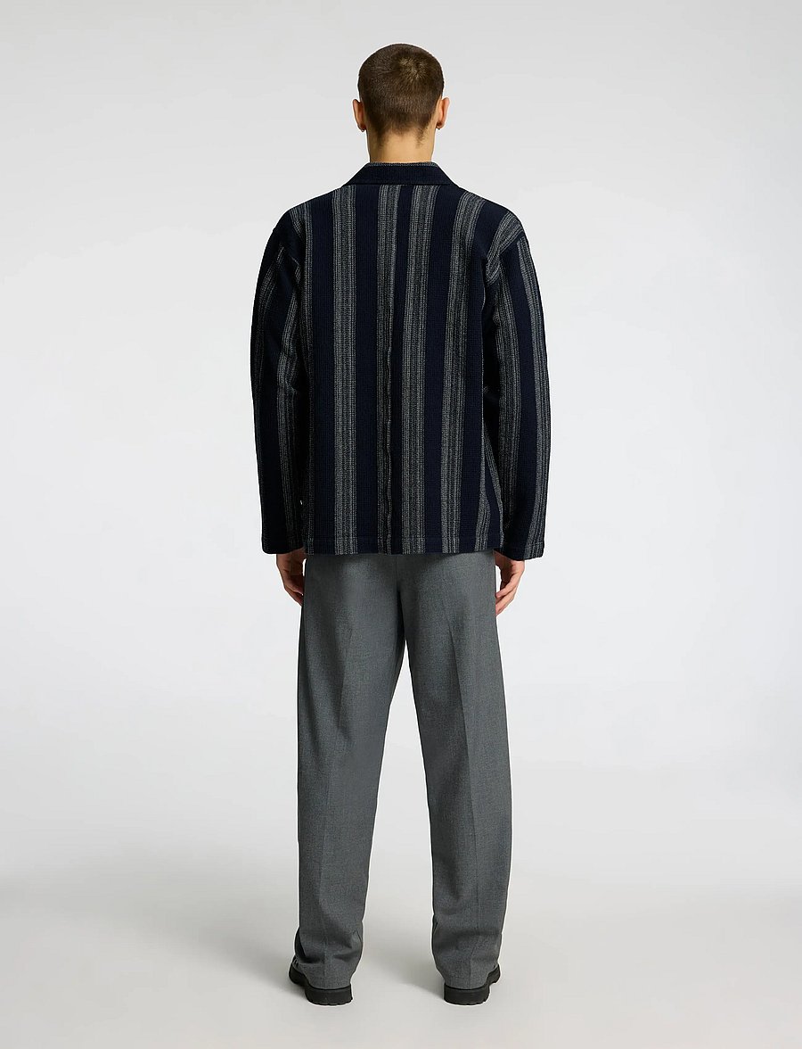 Selected - SLHTONY WAFFLE STRIPE OVERSHIRT - nach anlass kaufen - sky captain - 2