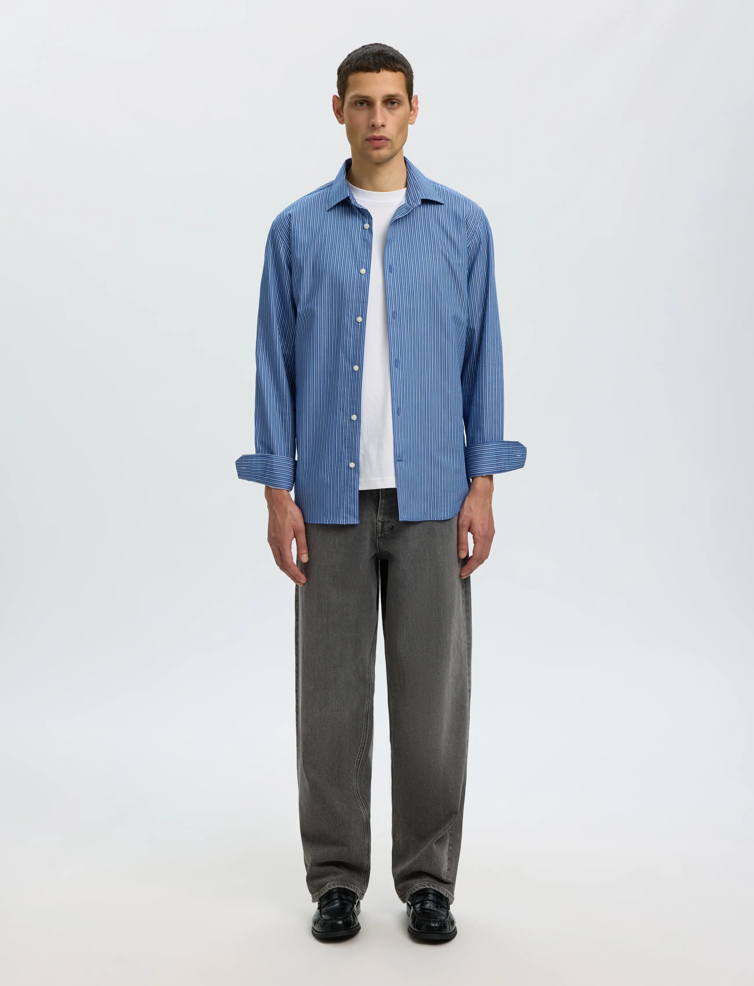 Selected - SLMSLIMFILIP PERFORMANCE LS SHIRT - limoges - 3