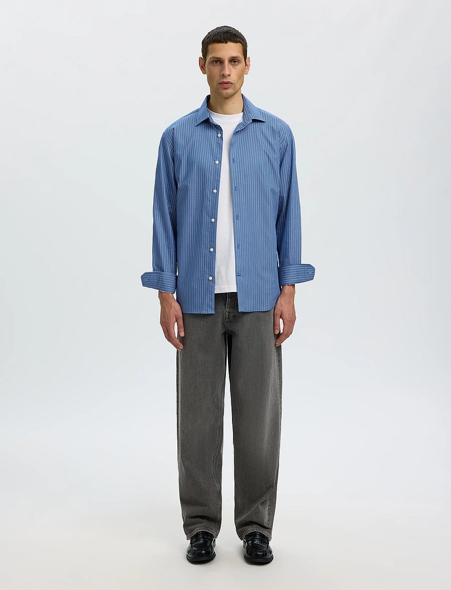 Selected - SLMSLIMFILIP PERFORMANCE LS SHIRT - limoges - 3