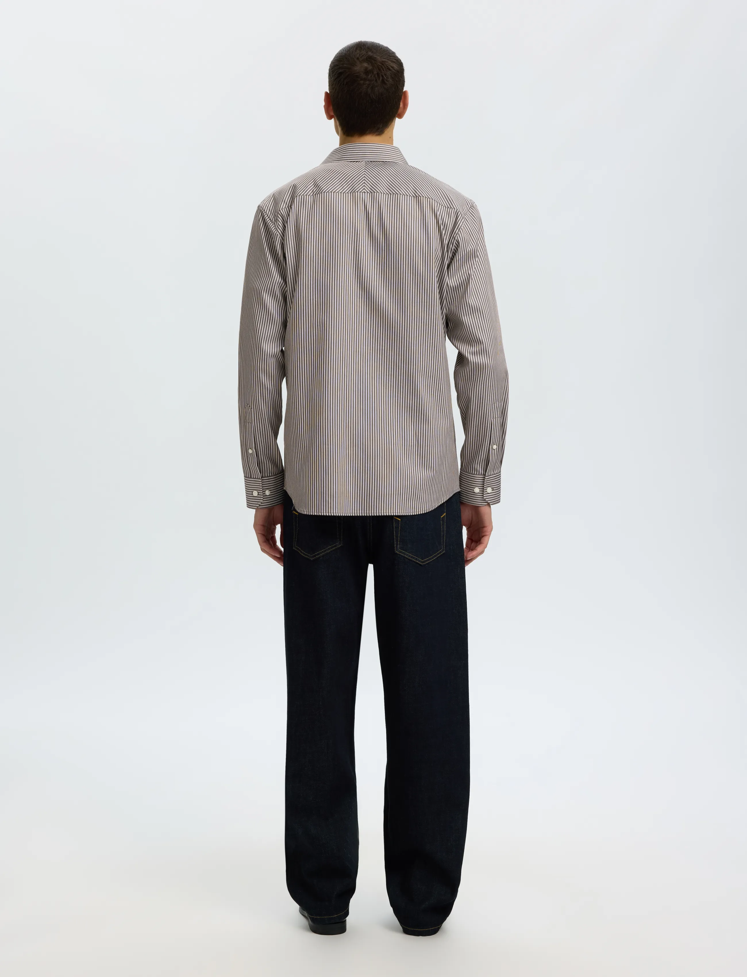 Selected - SLMSLIMFILIP PERFORMANCE LS SHIRT - turkish coffee - 2