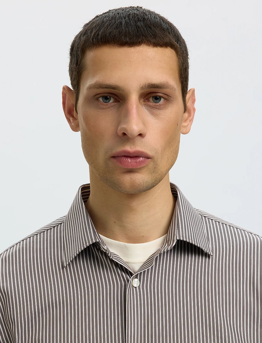 Selected - SLMSLIMFILIP PERFORMANCE LS SHIRT - turkish coffee - 4