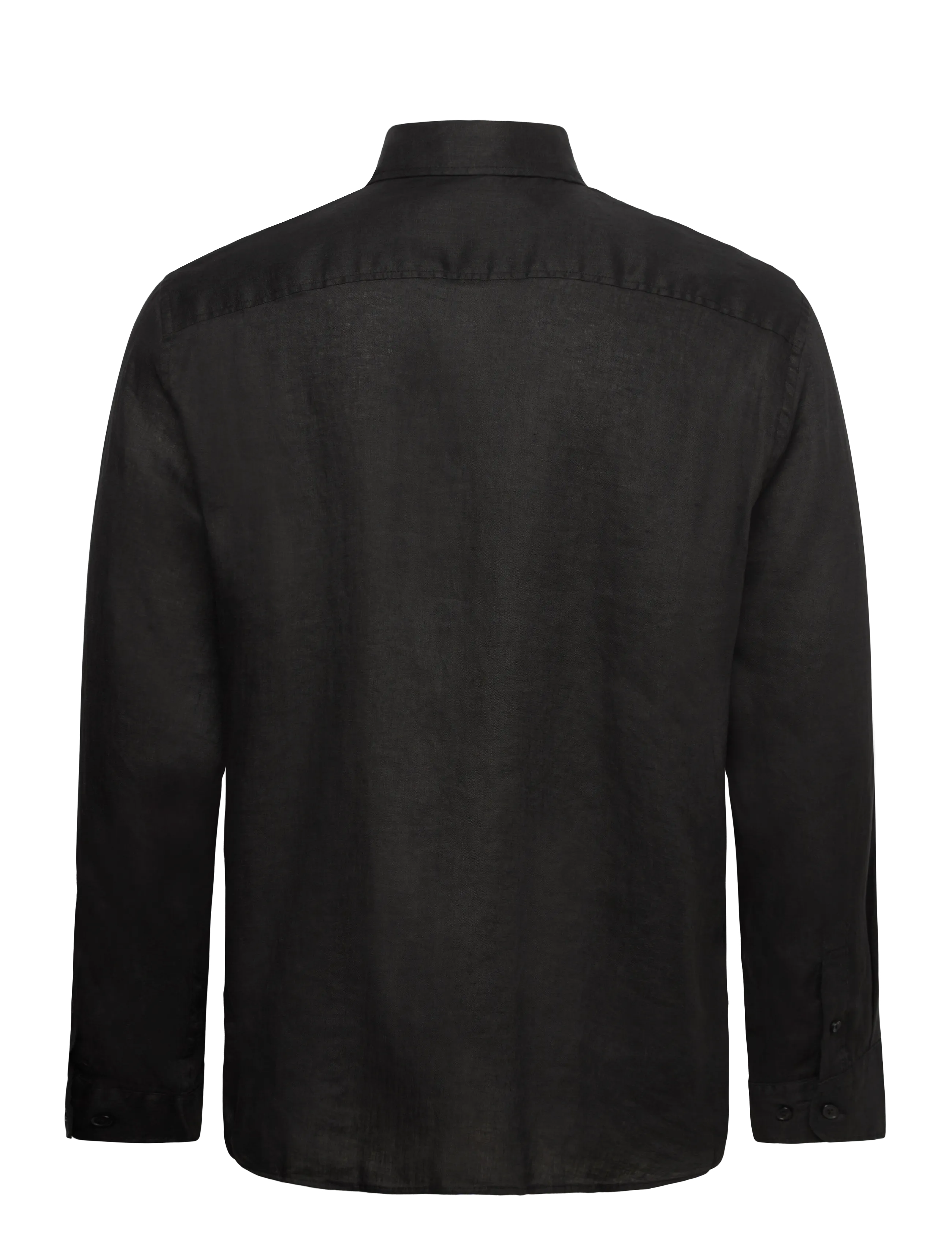 Selected - SLHREGKYLIAN LINEN LS SHIRT - chemises de lin - black - 1