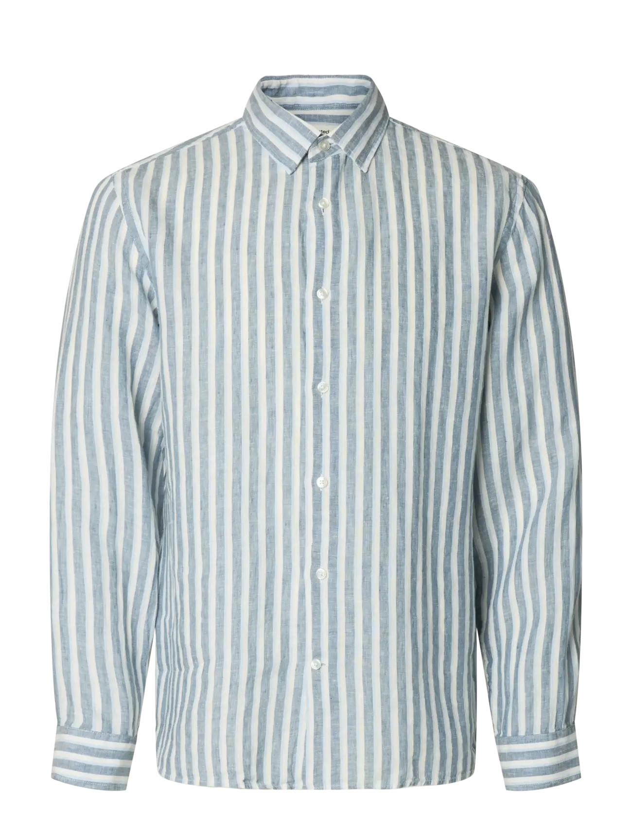 Selected SLHREGKYLIAN LINEN LS SHIRT - Drabužiai - BLUE MIRAGE / blue