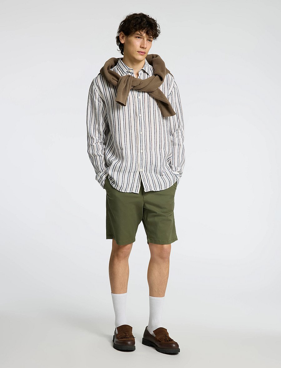 Selected - SLHREGKYLIAN LINEN LS SHIRT - chemises de lin - bright white - 4