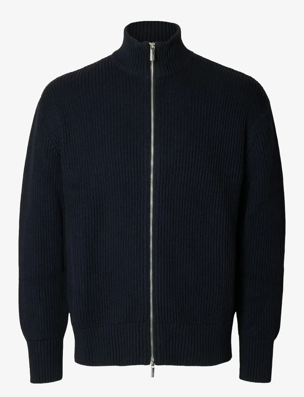 Selected - SLHDRY LS KNIT RELAXED FULL ZIP - full zip tröjor - sky captain - 0