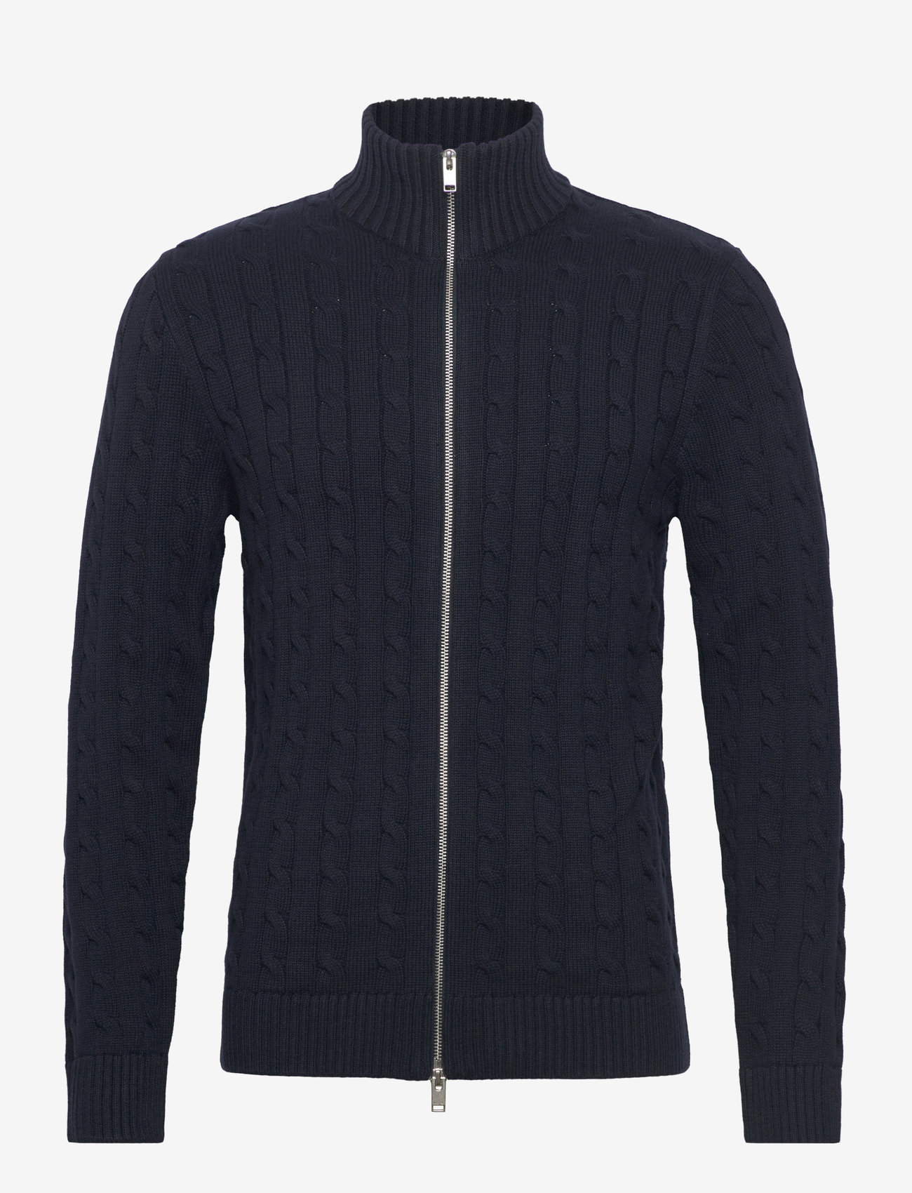 Selected - SLHRYAN STRUCTURE FULL ZIP - pullover mit durchgehendem reißverschluss - sky captain - 0