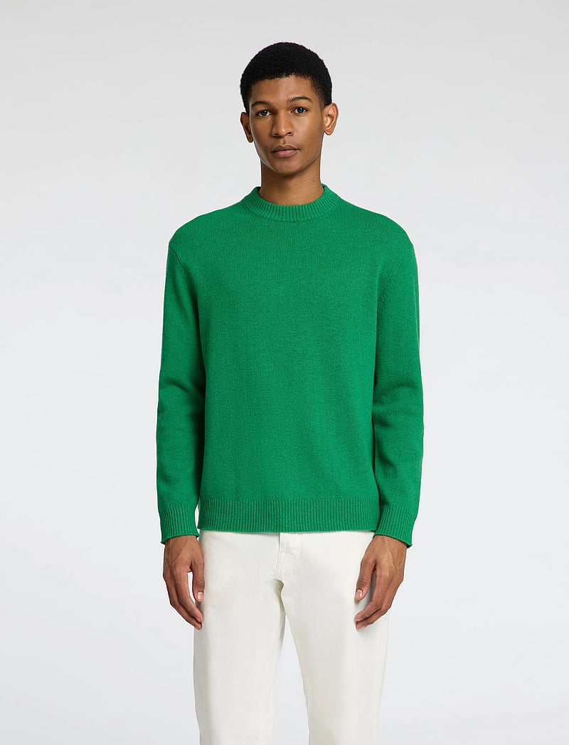 Selected - SLHREUBEN LS KNIT RELAXED CREW NECK - Ümmarguse kaelusega kudumid - leprechaun - 0