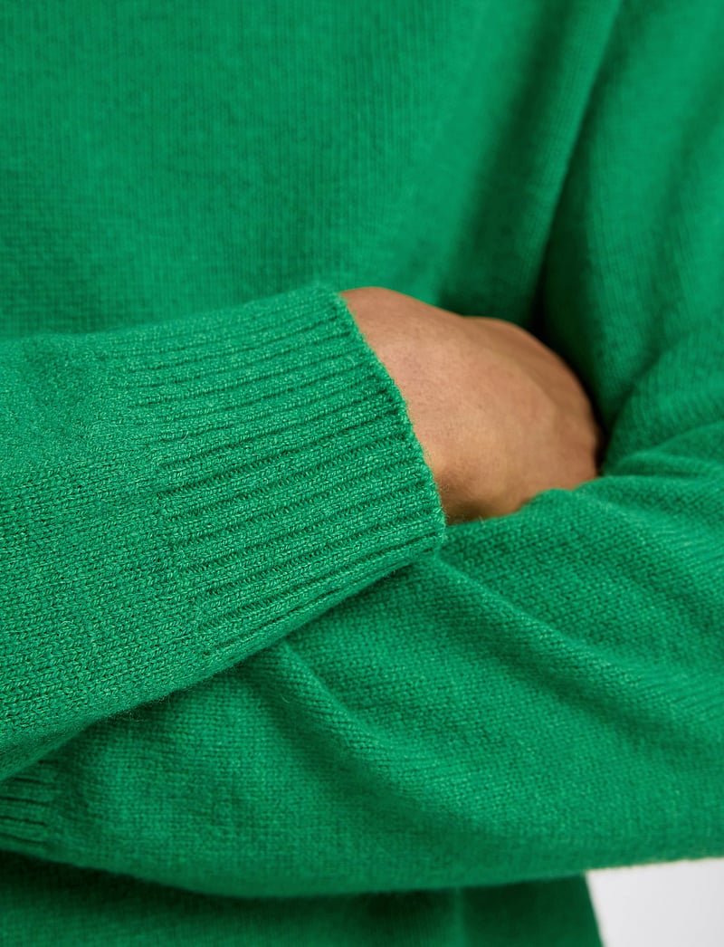 Selected - SLHREUBEN LS KNIT RELAXED CREW NECK - Ümmarguse kaelusega kudumid - leprechaun - 3