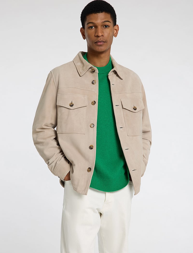 Selected - SLHREUBEN LS KNIT RELAXED CREW NECK - Ümmarguse kaelusega kudumid - leprechaun - 4