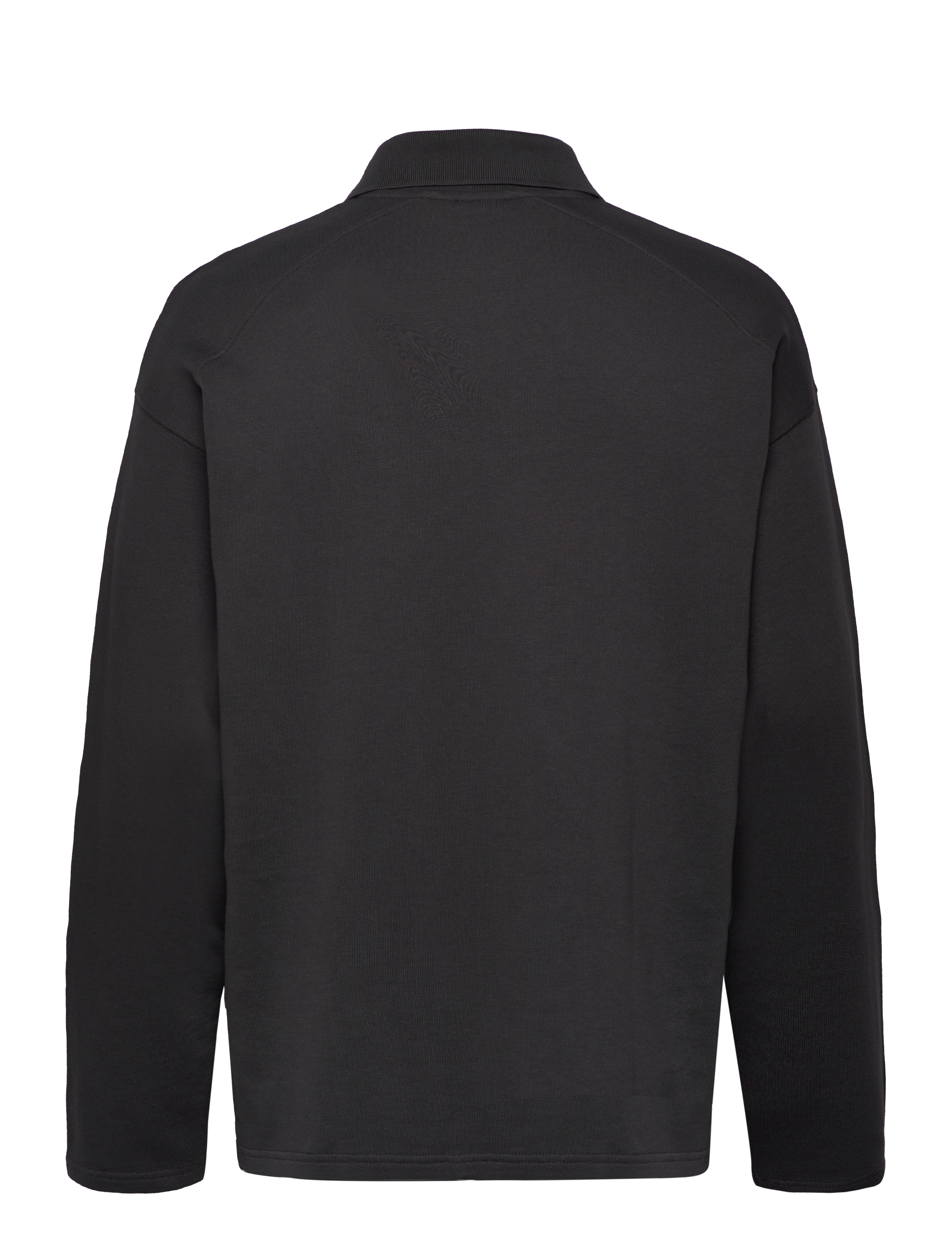 Selected Homme - SLHBOXY-GRANT LS SWEAT POLO EX - asphalt - 1