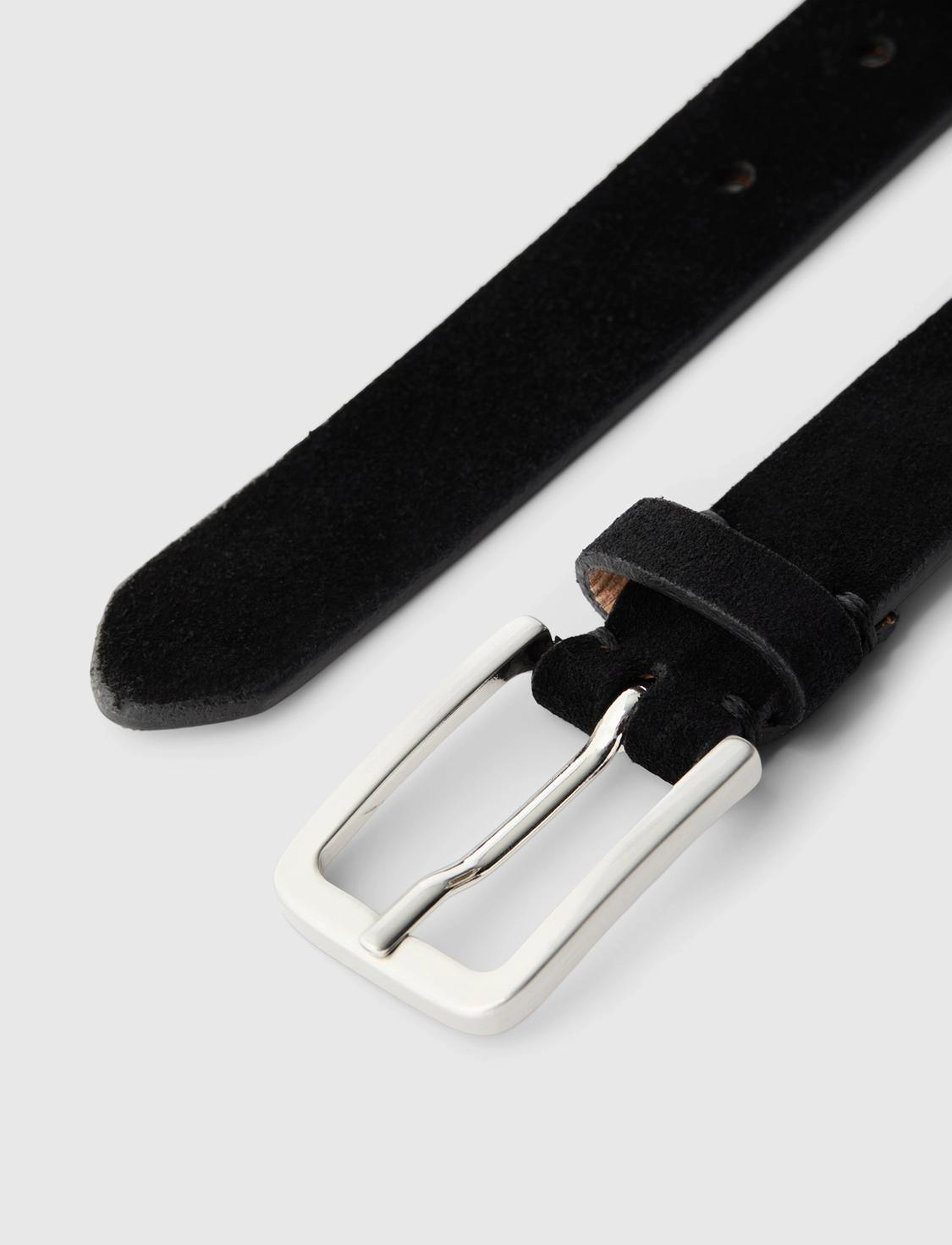 Selected - SLHSANDER SUEDE BELT - black - 2