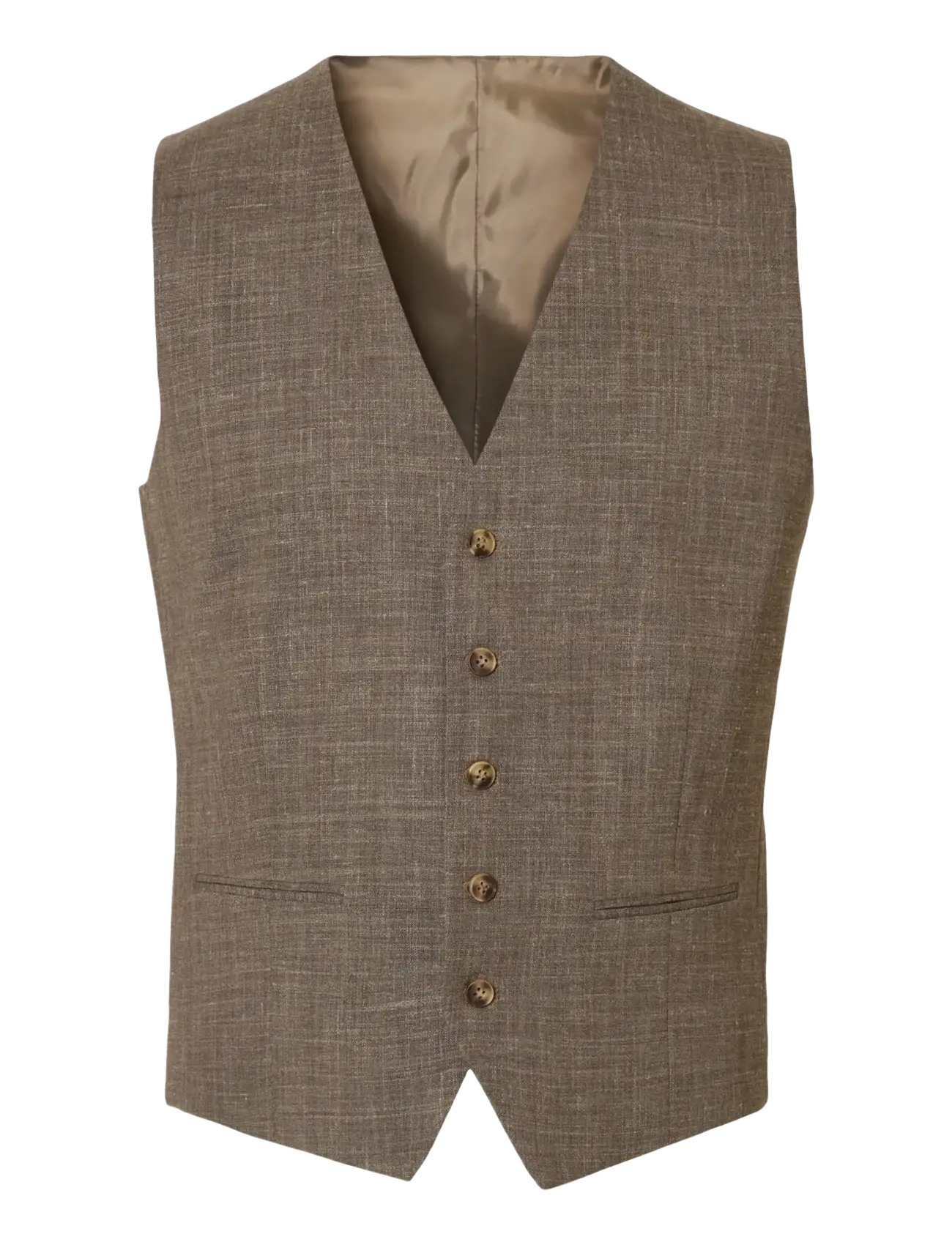 Selected SLHSLIM-OASIS WCT - Kleidung - DARK SAND MELANGE / brown