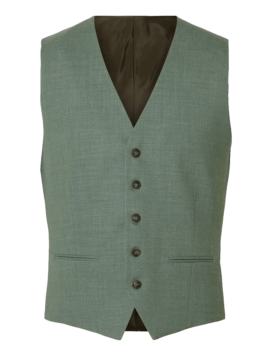 Selected - SLMSLIM-OASIS WCT - westen - light green melange - 0