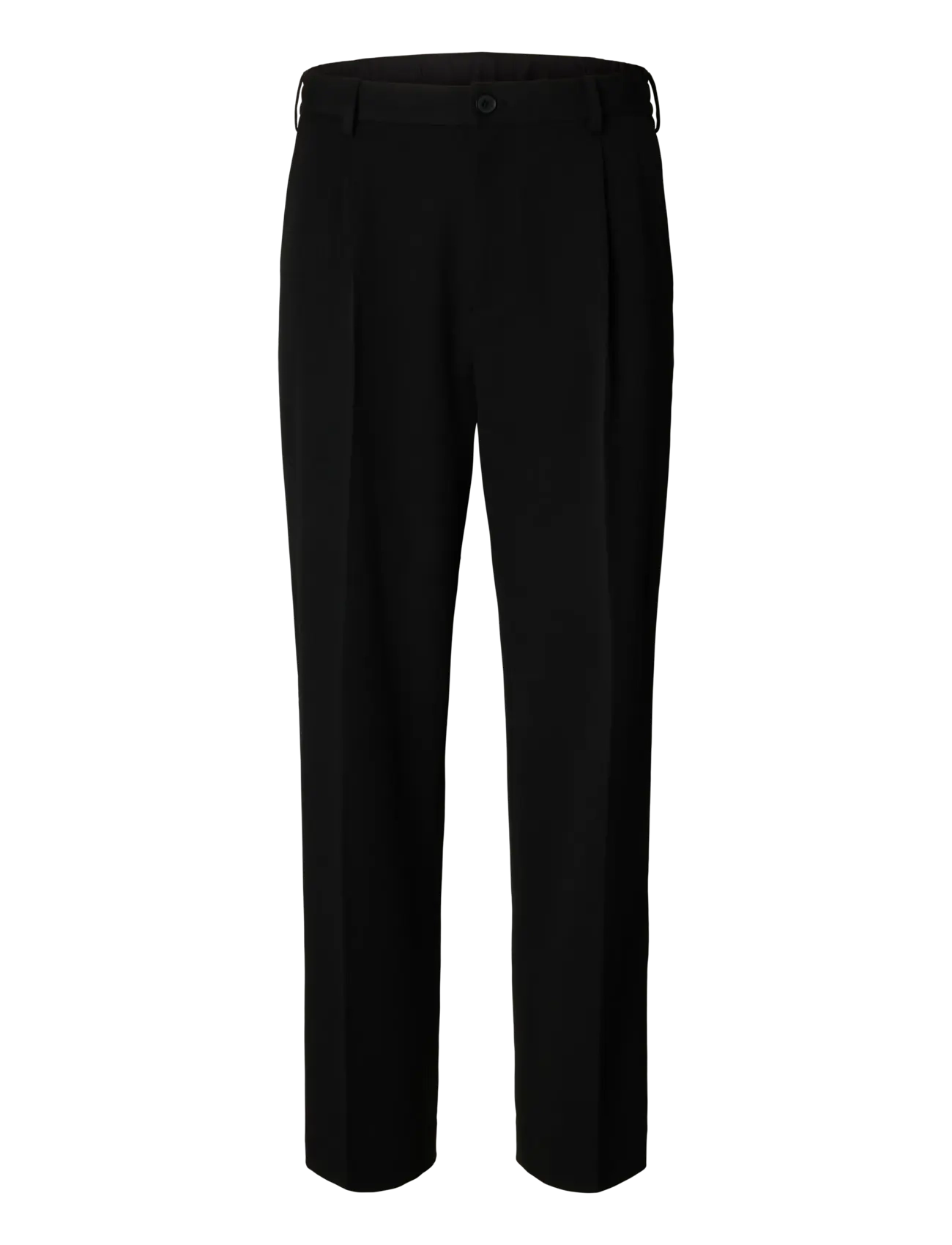 Selected SLH220-LOOSE FINN FLEX PANTS NOOS - Riided - BLACK / black