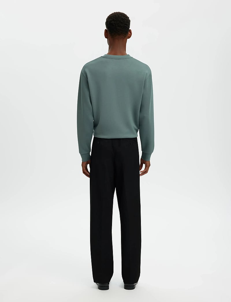 Selected - SLH220-LOOSE FINN FLEX PANTS NOOS - anzugshosen - black - 2