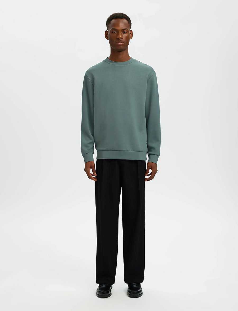 Selected - SLM220-LOOSE FINN FLEX PANTS NOOS - anzugshosen - black - 3