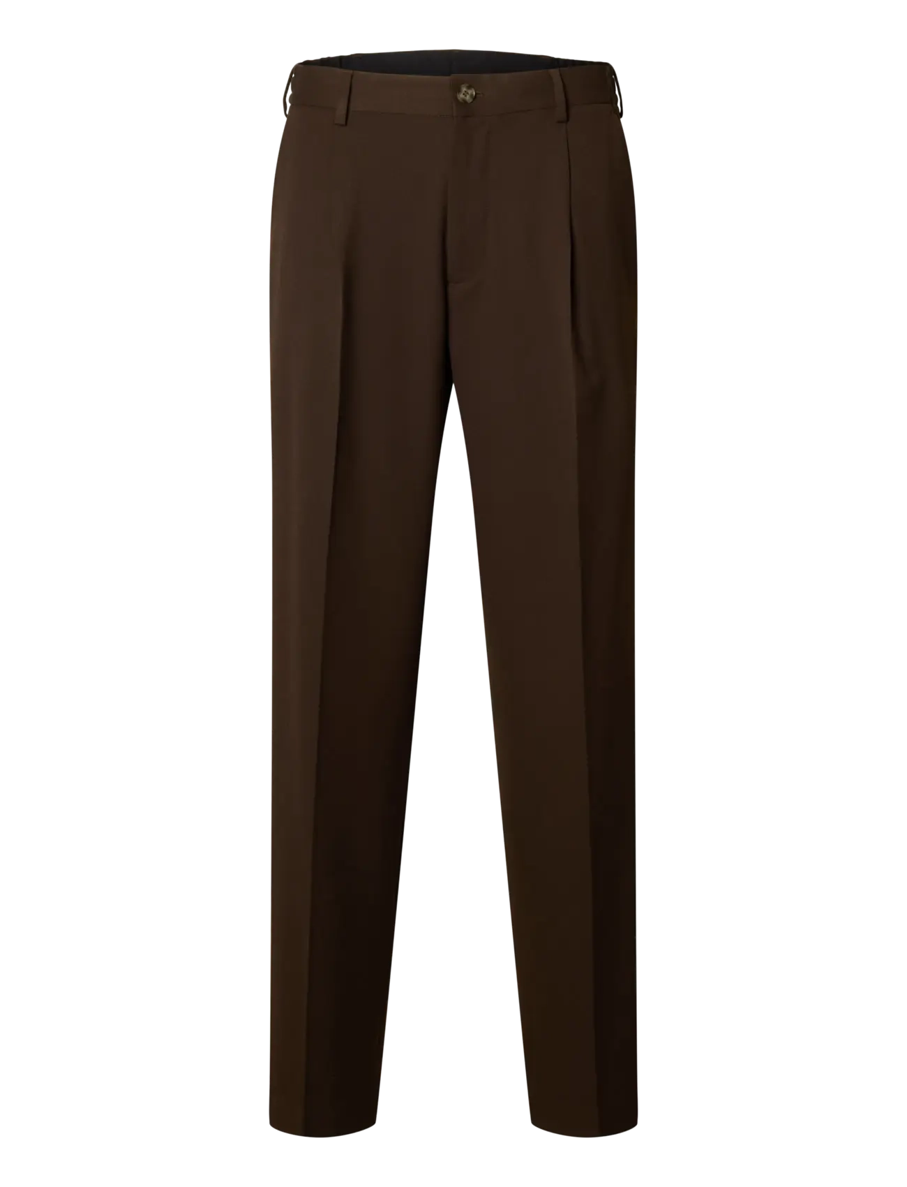 Selected SLH220-LOOSE FINN FLEX PANTS NOOS - Riided - DEMITASSE / brown