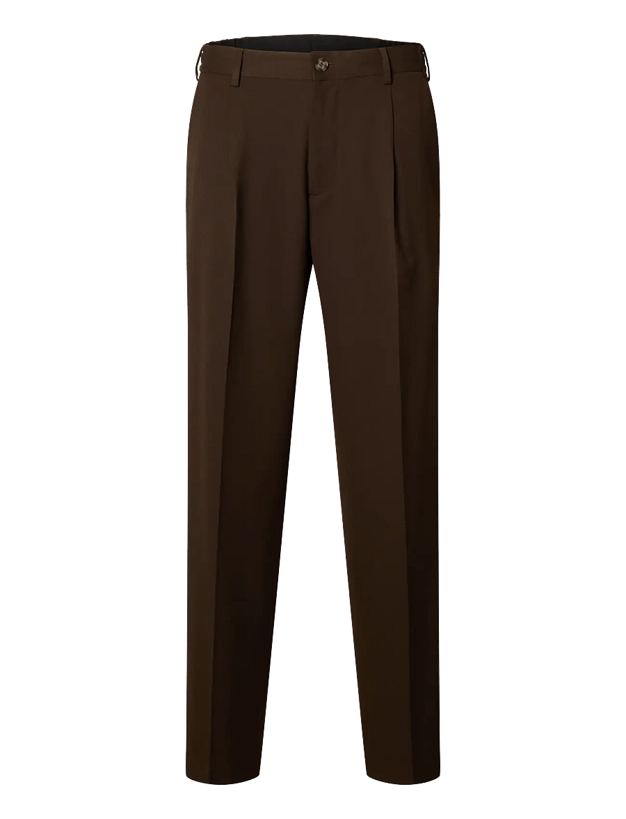 Selected - SLM220-LOOSE FINN FLEX PANTS NOOS - anzugshosen - demitasse - 1