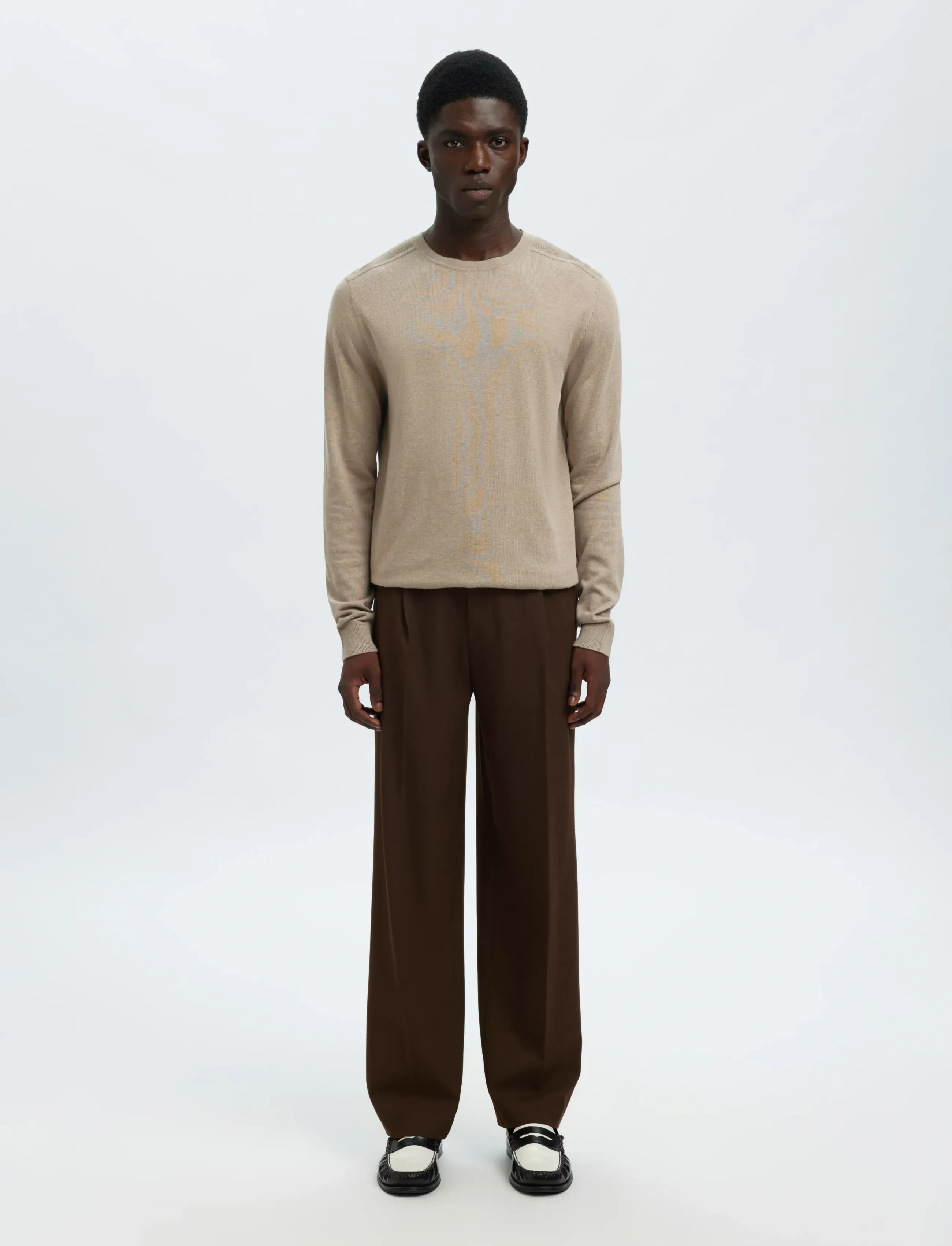 Selected - SLM220-LOOSE FINN FLEX PANTS NOOS - anzugshosen - demitasse - 3