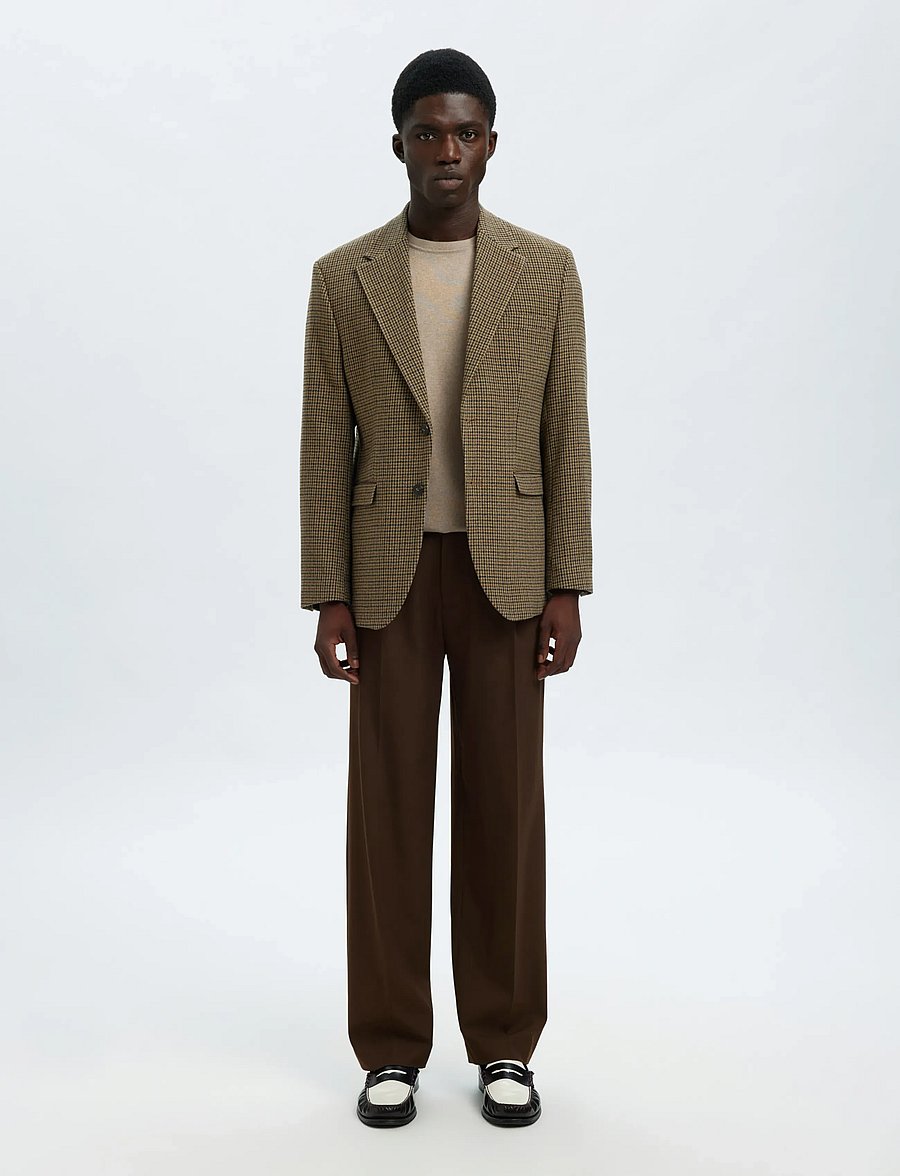 Selected - SLM220-LOOSE FINN FLEX PANTS NOOS - anzugshosen - demitasse - 5