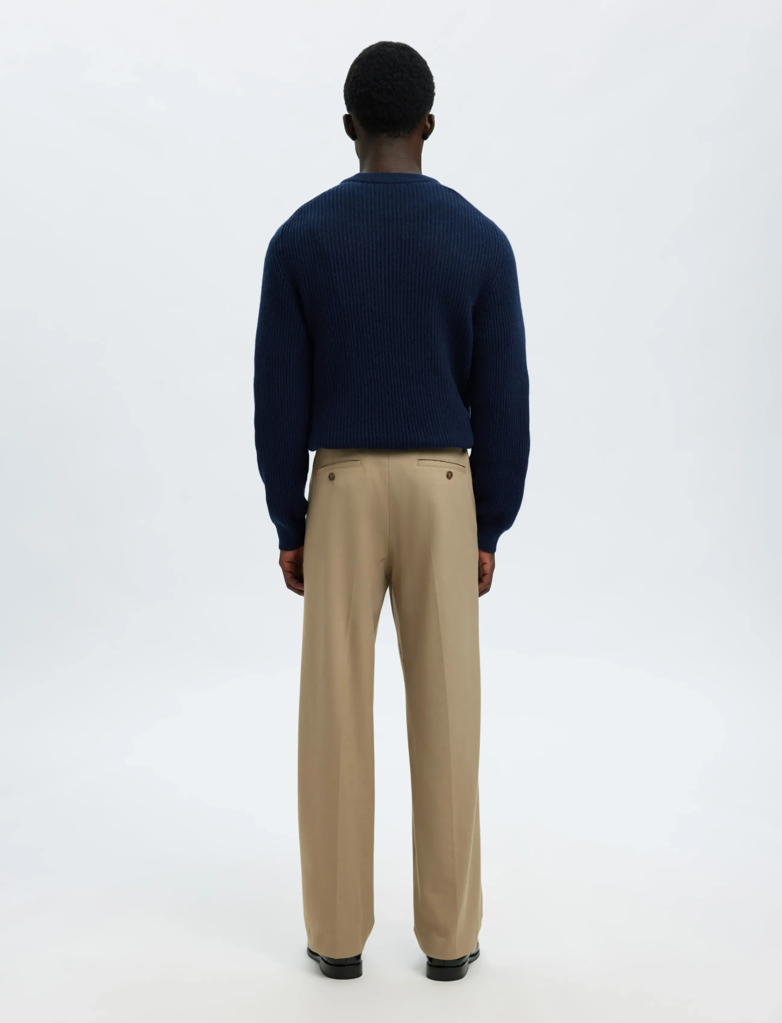 Selected - SLM220-LOOSE FINN FLEX PANTS NOOS - pantalons habillés - greige - 2