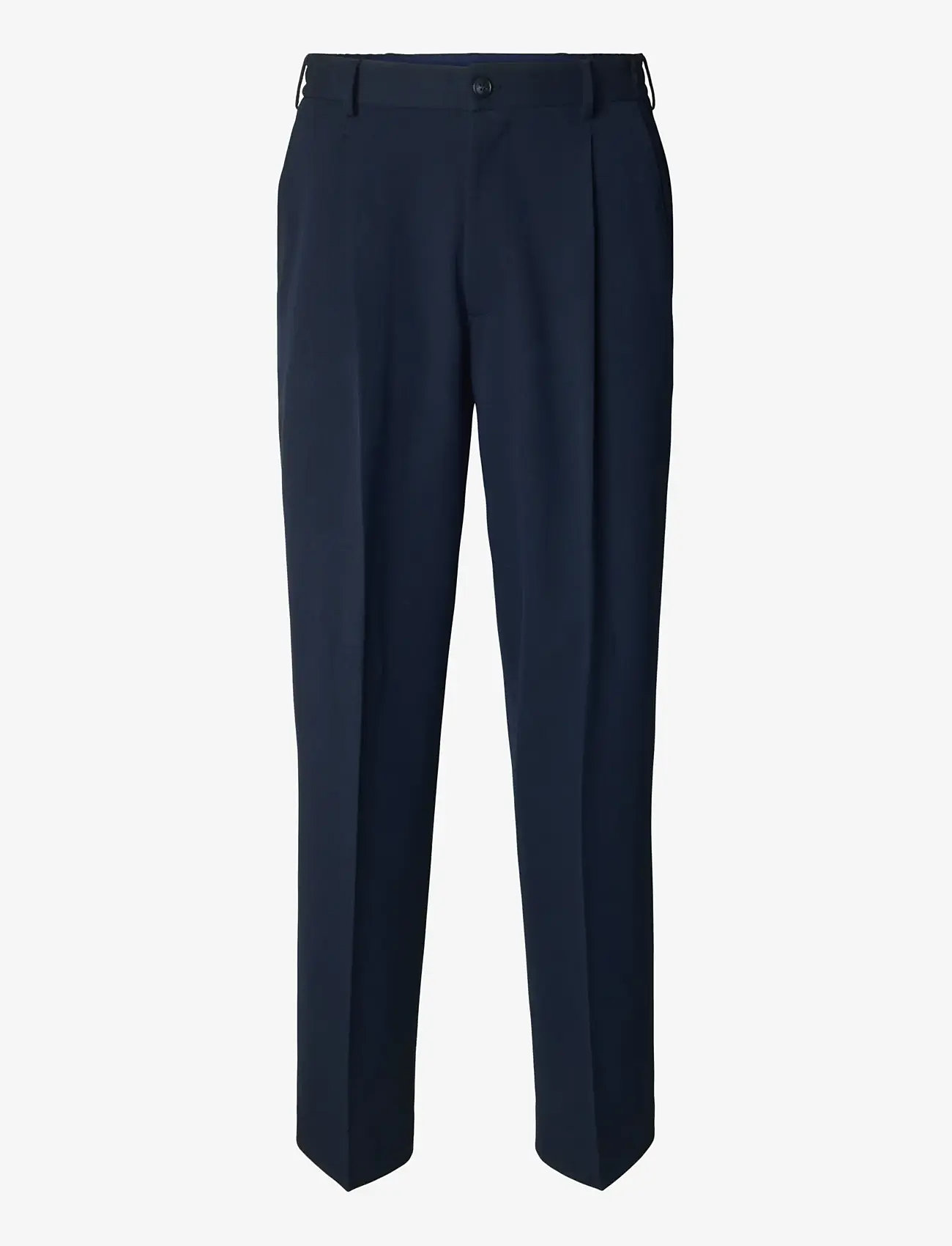 Selected - SLH220-LOOSE FINN FLEX PANTS NOOS - kostymbyxor - navy blazer - 1