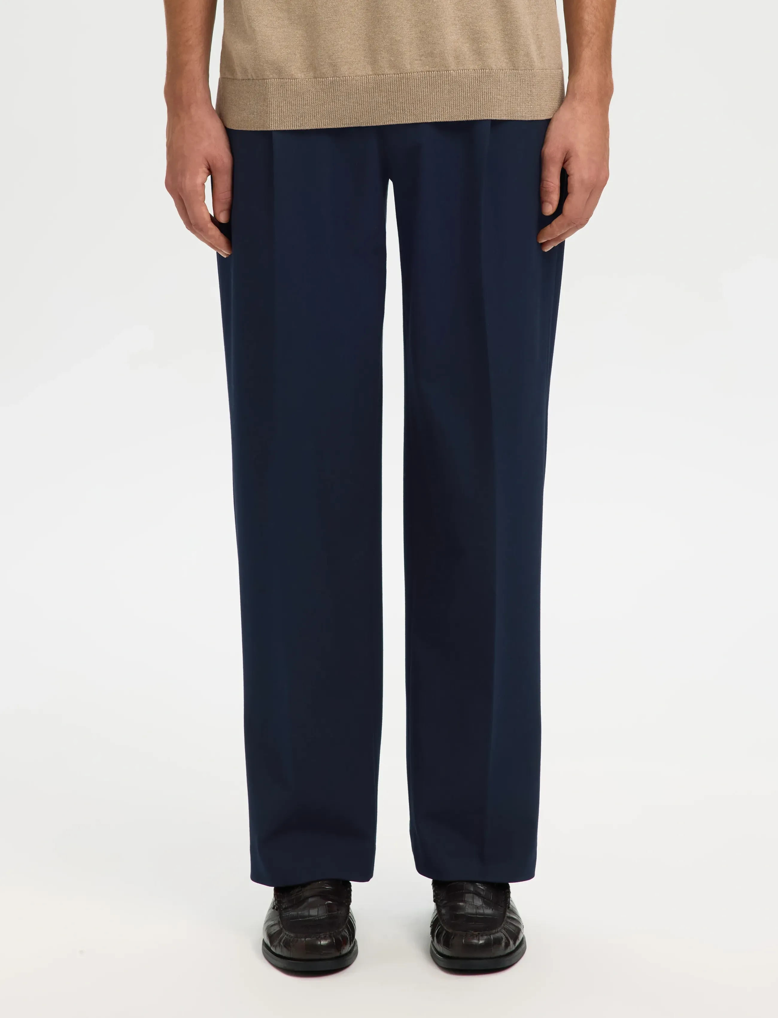 Selected SLH220-LOOSE FINN FLEX PANTS NOOS - Kollektioner - NAVY BLAZER / navy