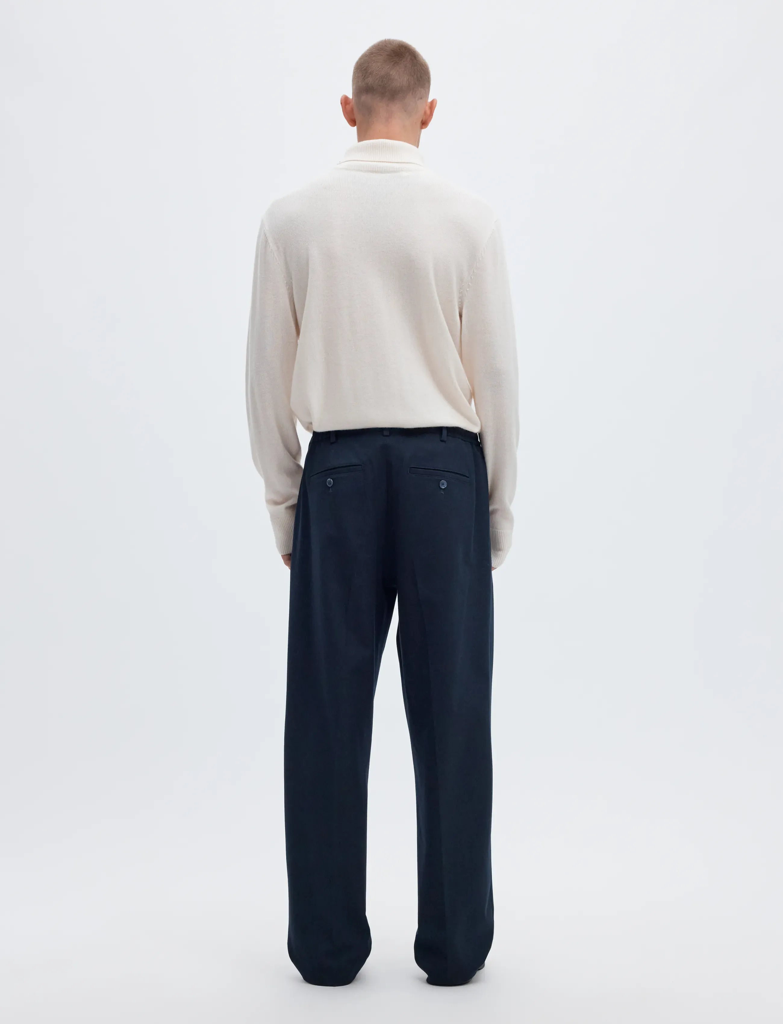 Selected - SLH220-LOOSE FINN FLEX PANTS NOOS - anzugshosen - navy blazer - 2