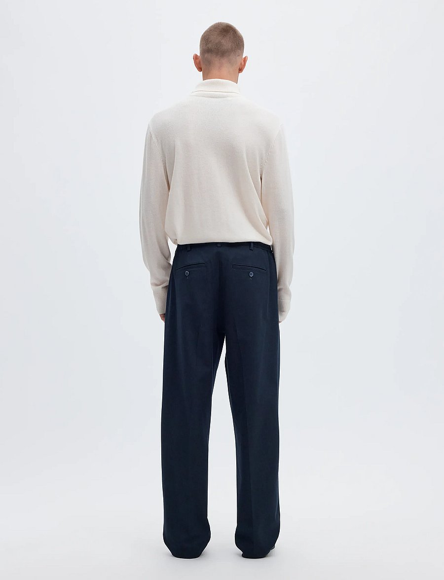 Selected - SLH220-LOOSE FINN FLEX PANTS NOOS - anzugshosen - navy blazer - 2