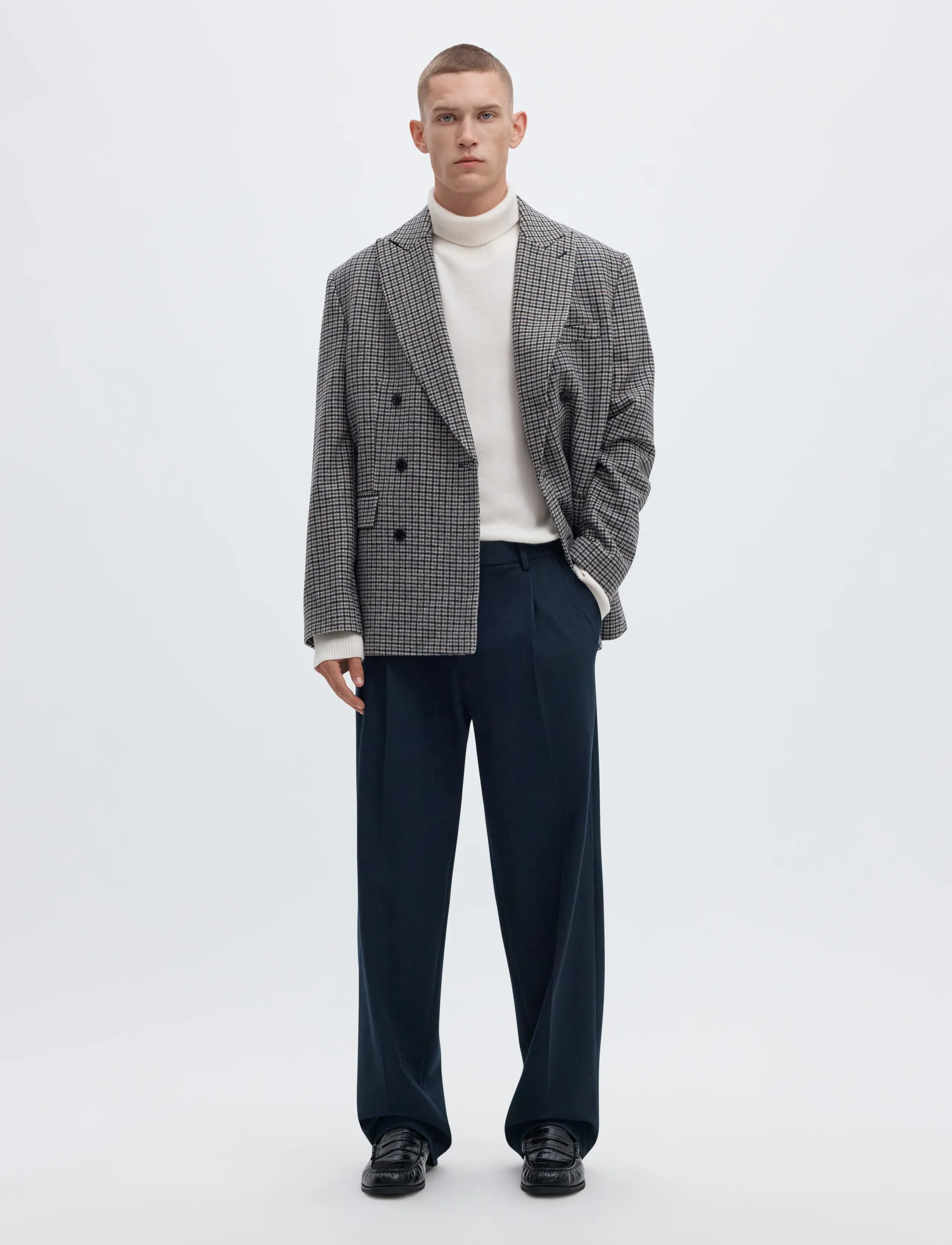 Selected - SLH220-LOOSE FINN FLEX PANTS NOOS - anzugshosen - navy blazer - 5