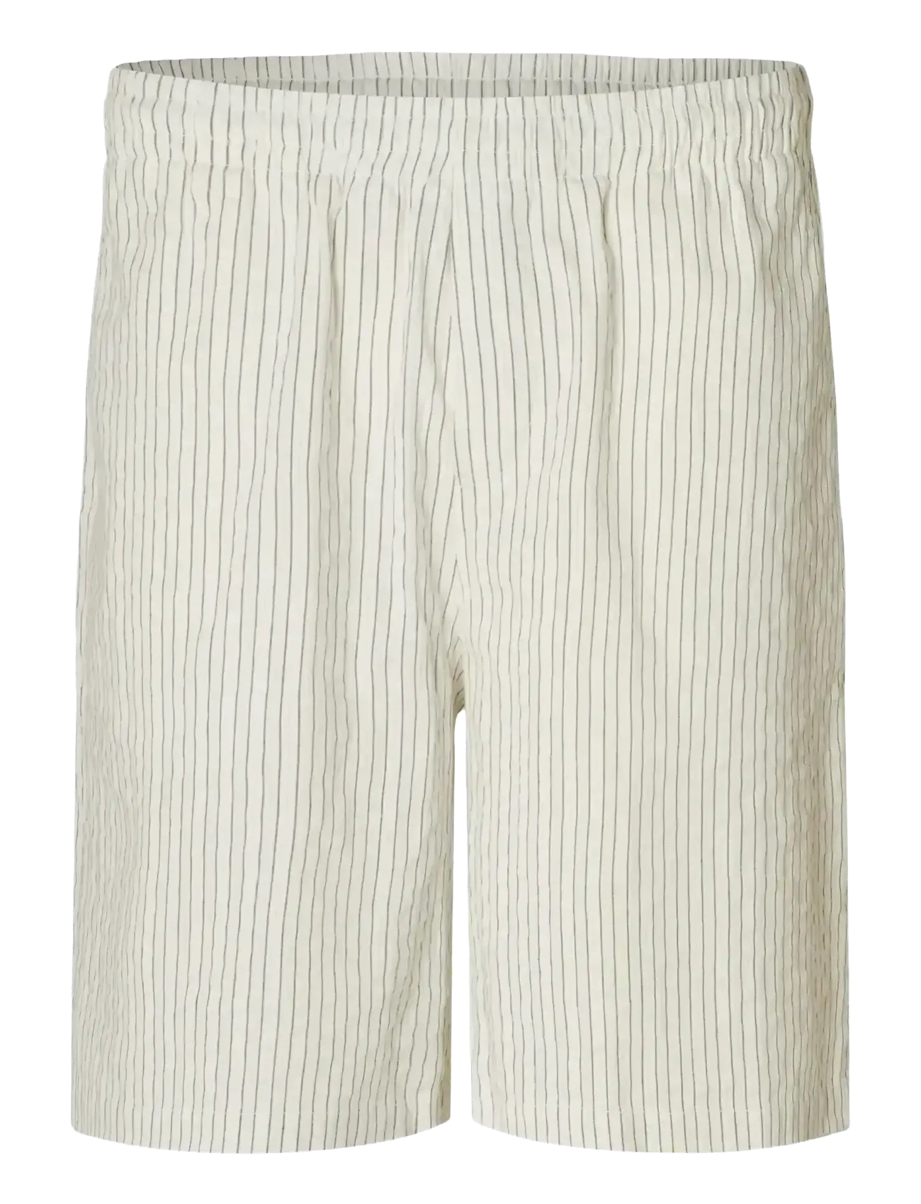 SELECTED Slhloose-Ace Seersucker String Shorts Cream - L - Herren