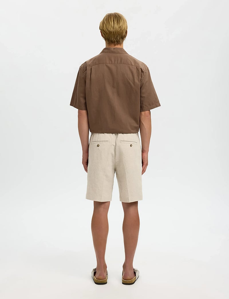 Selected - SLMREGULAR-LEROY LINEN BLD SHORTS NOOS - shorts en lin - pure cashmere - 2