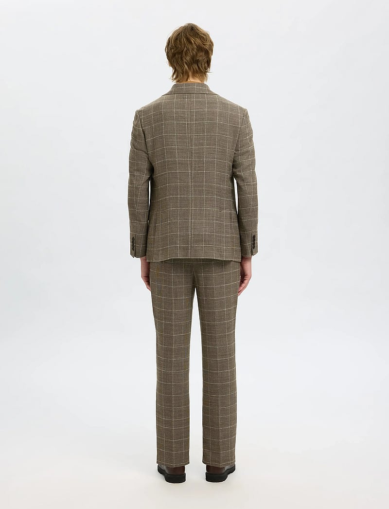 Selected - SLHRELAXED-OASIS SUN CHK BLZ - enkelknäppta kavajer - slate black - 2