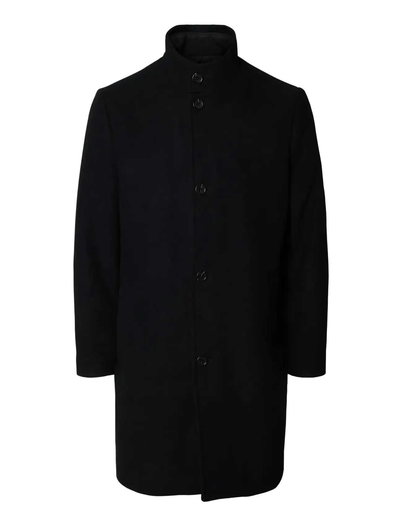 Selected - SLMRAINAR WOOL BLEND COAT NOOS - wollmäntel - black - 2