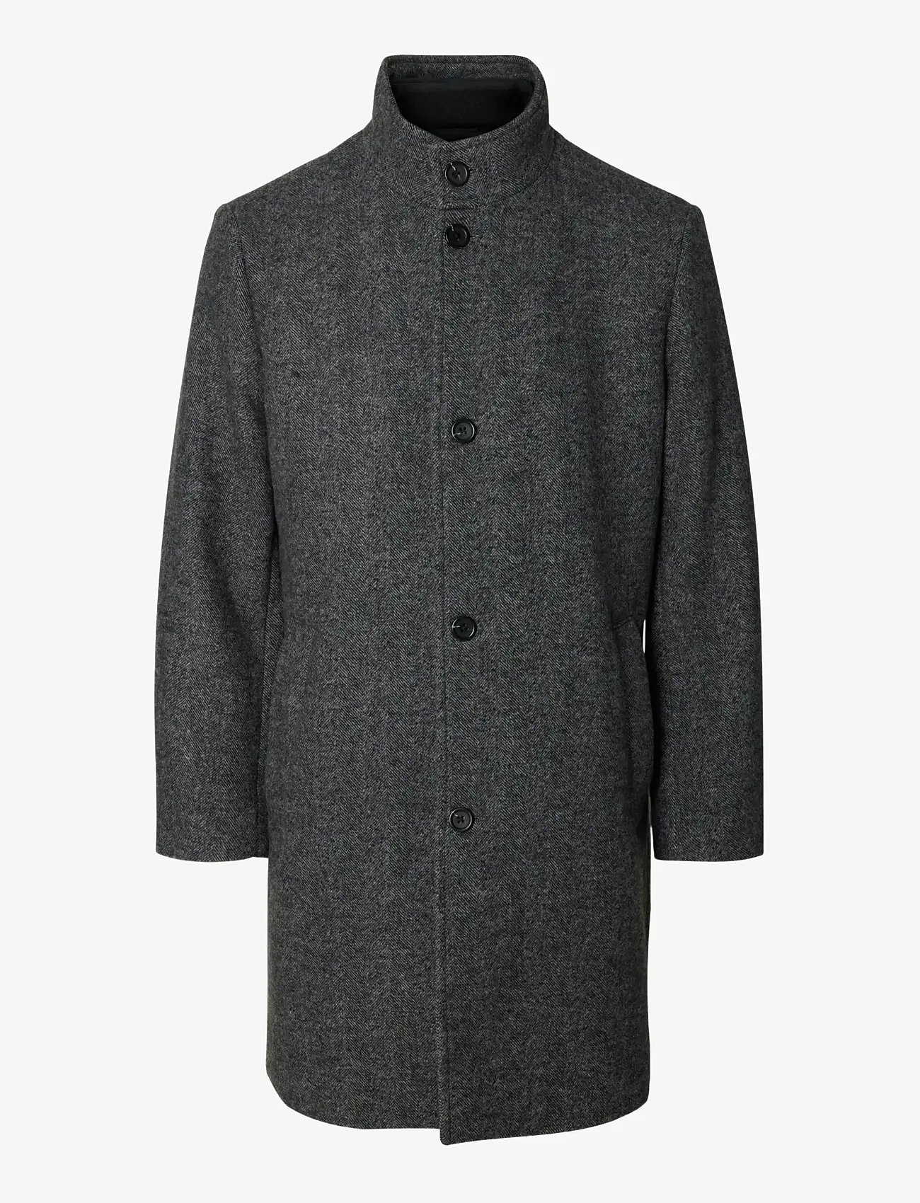 Selected - SLMRAINAR WOOL BLEND COAT NOOS - talvejoped - black - 2