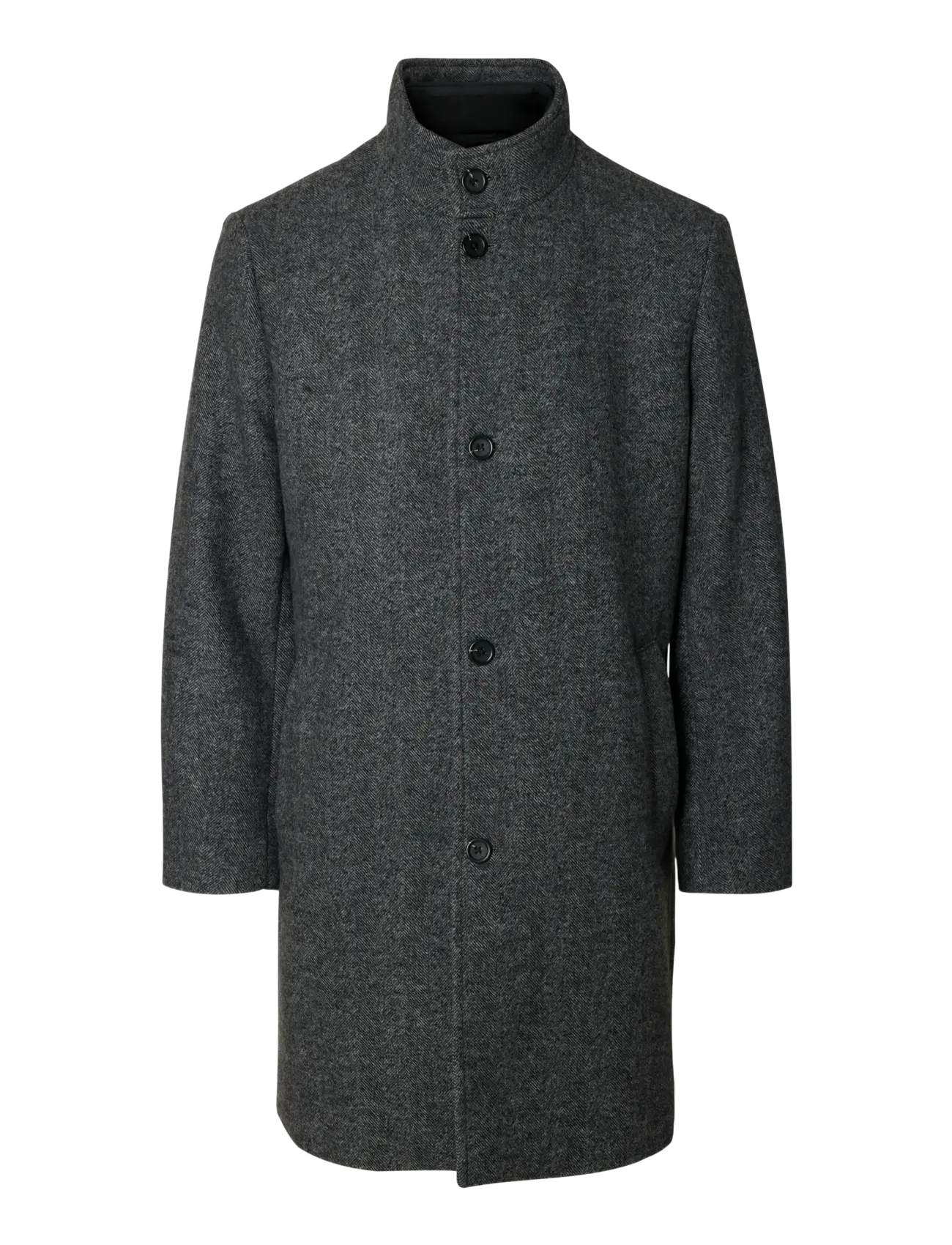 Selected - SLMRAINAR WOOL BLEND COAT NOOS - wollmäntel - black - 2
