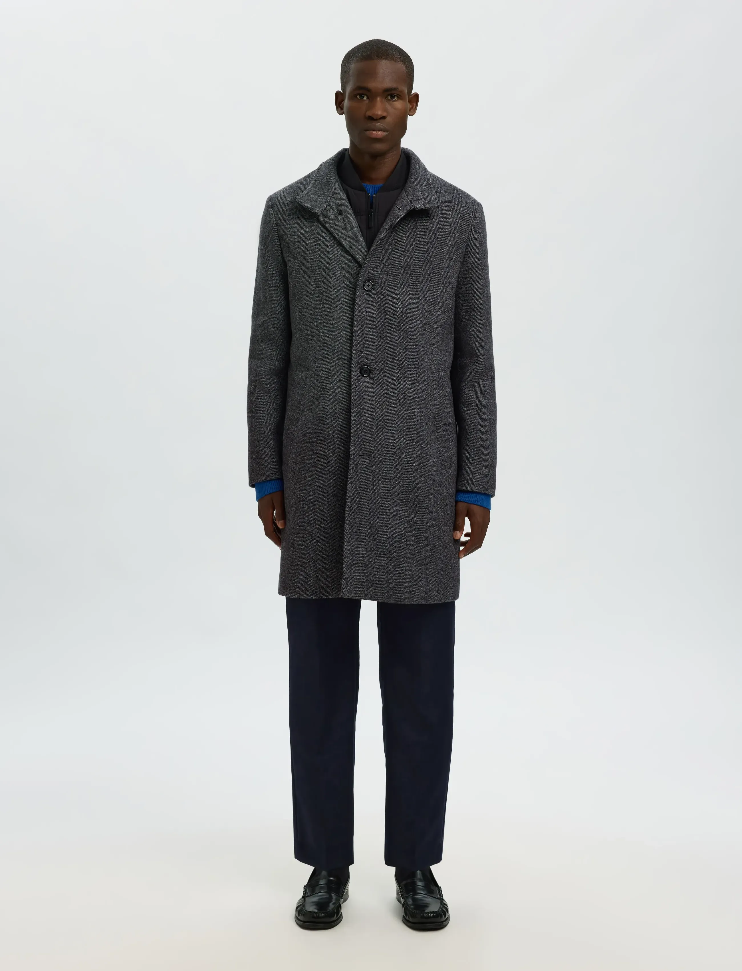 SELECTED Slmrainar Wool Blend Coat Noos kappor & rockar herr – bild 5