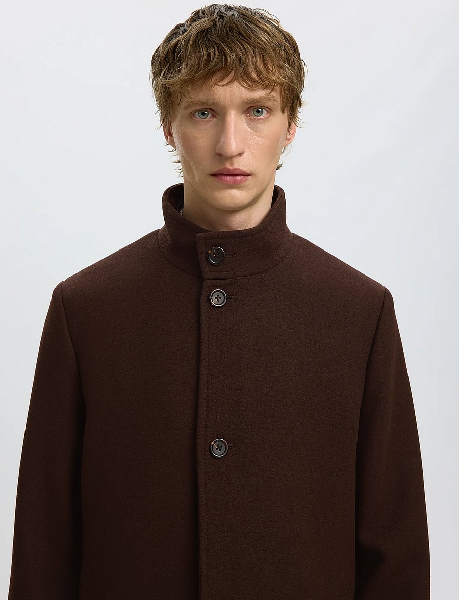 Selected - SLMRAINAR WOOL BLEND COAT NOOS - wollmäntel - delicioso - 4