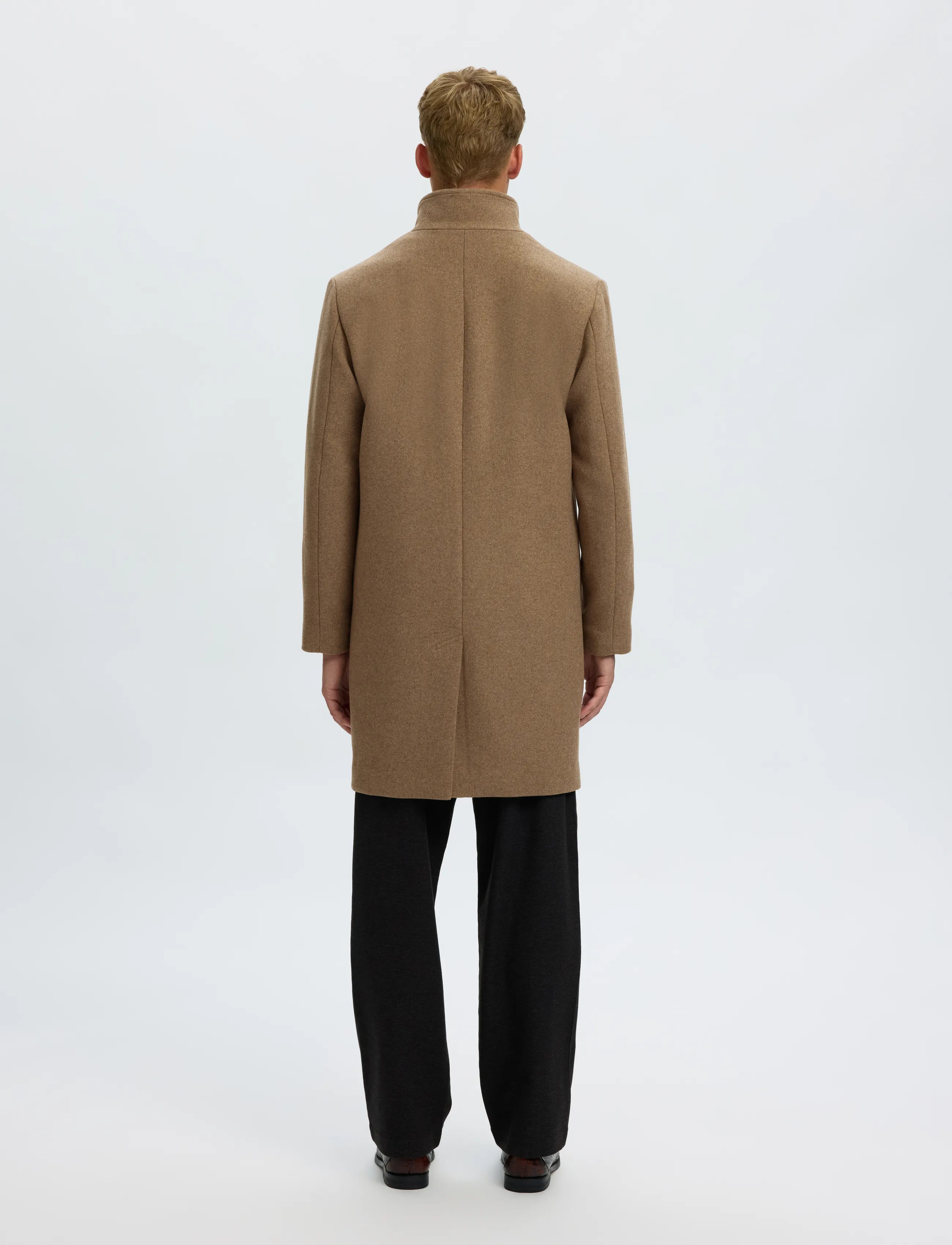 Selected - SLMRAINAR WOOL BLEND COAT NOOS - ullrockar - fallen rock - 2