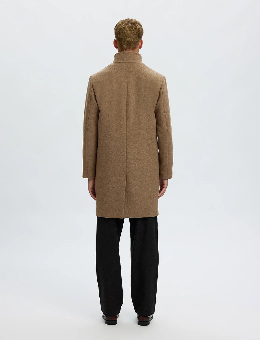 Selected - SLMRAINAR WOOL BLEND COAT NOOS - ullrockar - fallen rock - 2