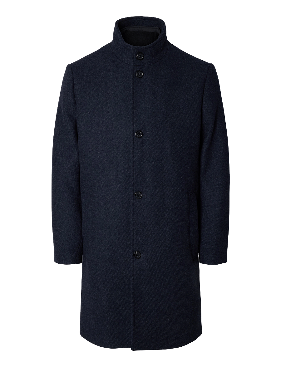 Selected - SLMRAINAR WOOL BLEND COAT NOOS - ullrockar - sky captain - 1