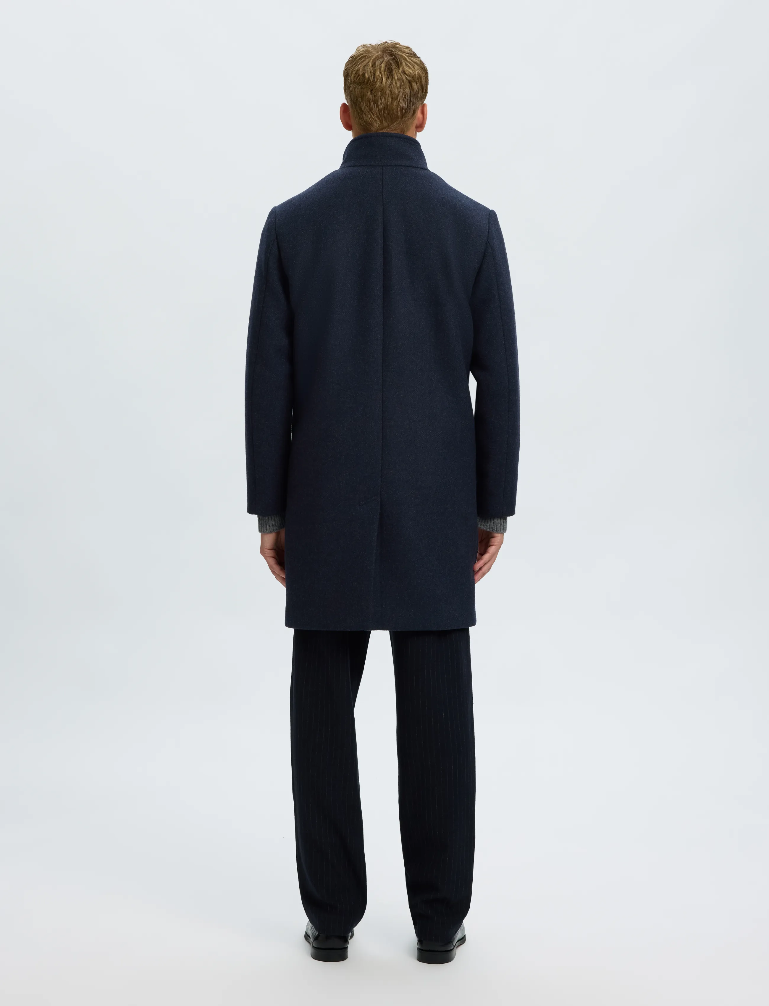 Selected - SLMRAINAR WOOL BLEND COAT NOOS - ullrockar - sky captain - 2