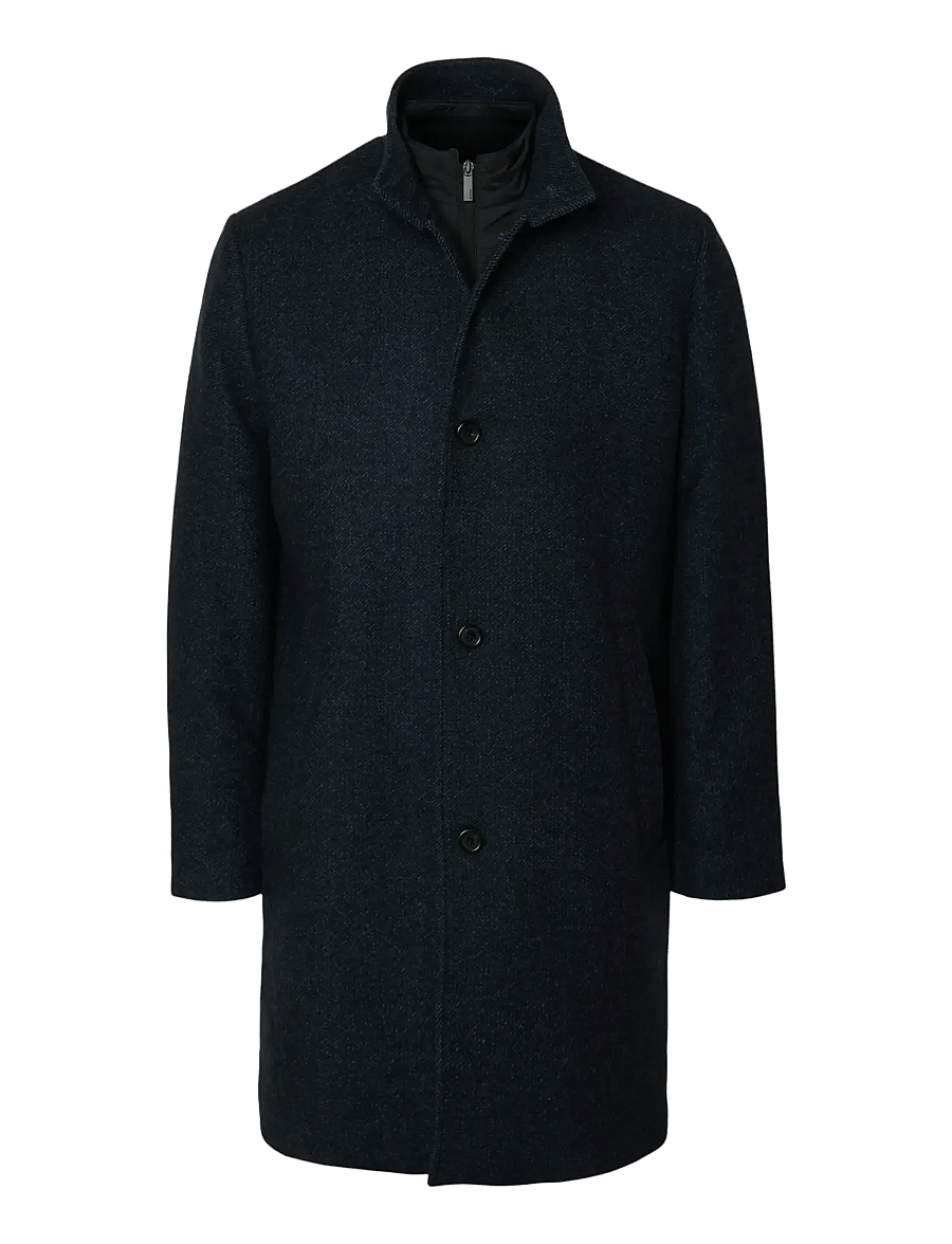 Selected - SLMRAINAR WOOL BLEND COAT NOOS - uldfrakker - sky captain - 1
