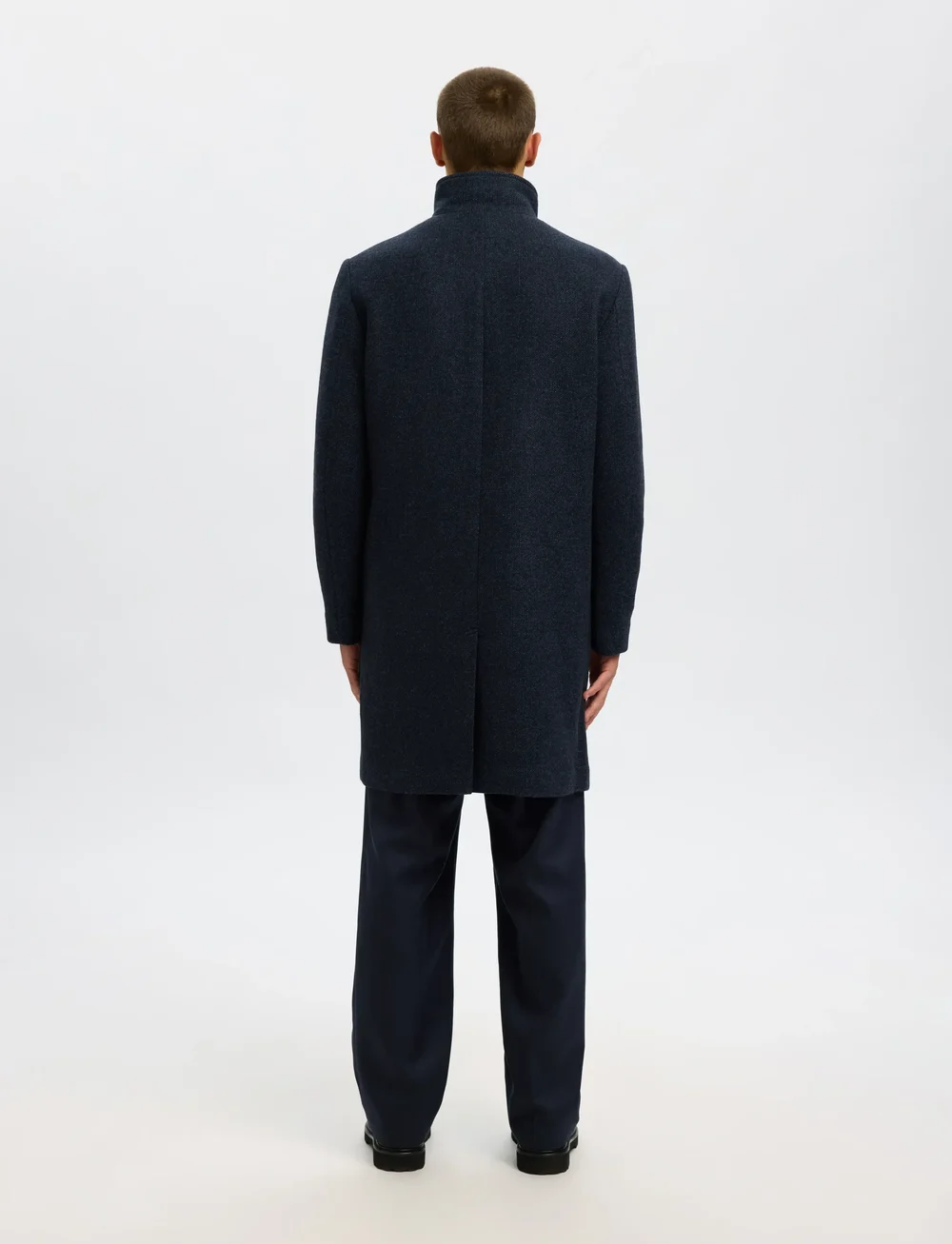 Selected - SLHRAINAR WOOL BLEND COAT NOOS - vinterjackor - sky captain - 2